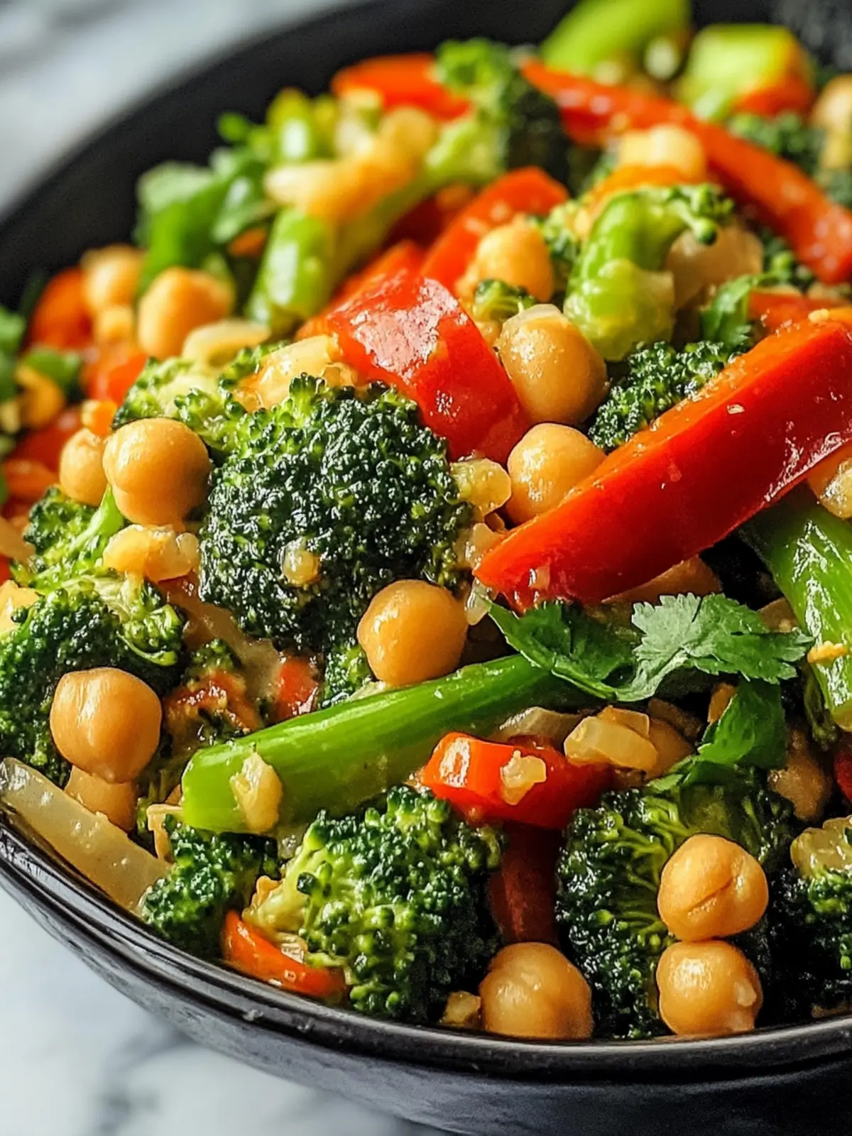Chickpea Broccoli Stir Fry with Garlic Sauce: Quick Vegan Bliss 4 Chickpea Broccoli Stir Fry with Garlic Sauce