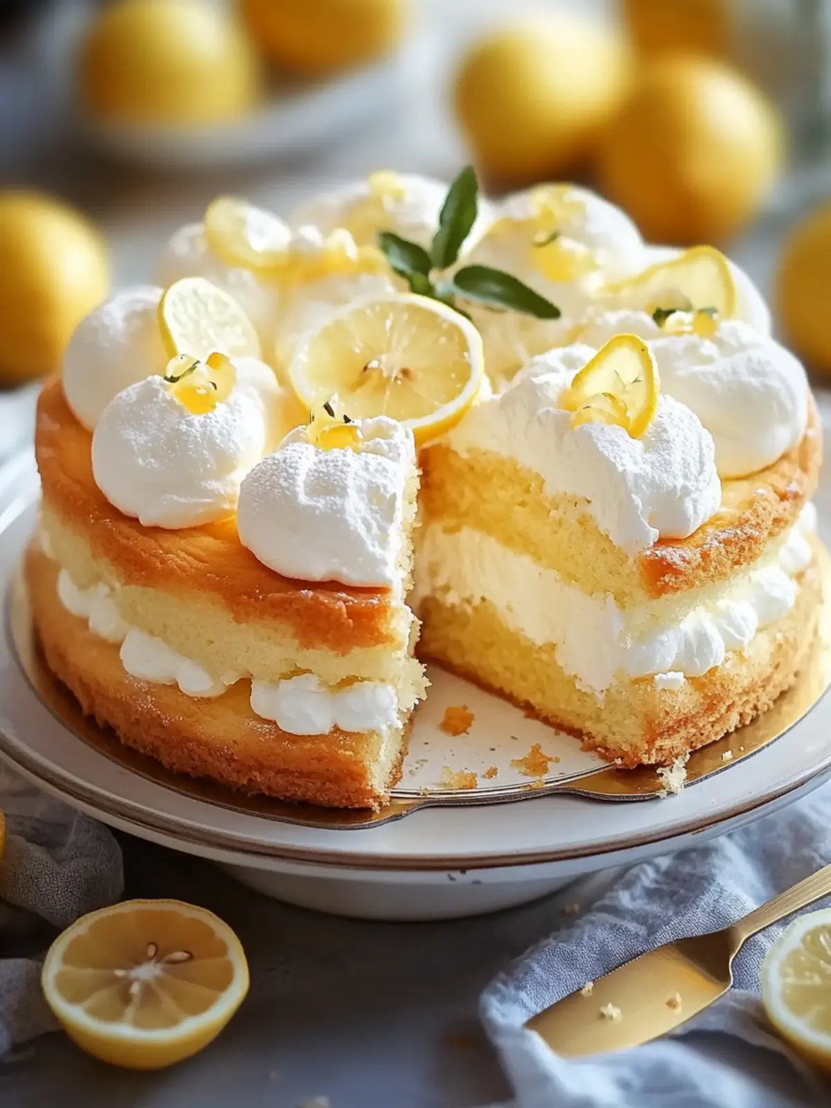 Lemon Cloud Cake Recipe: Light, Fluffy, and Irresistibly Fresh 2 Lemon Cloud Cake