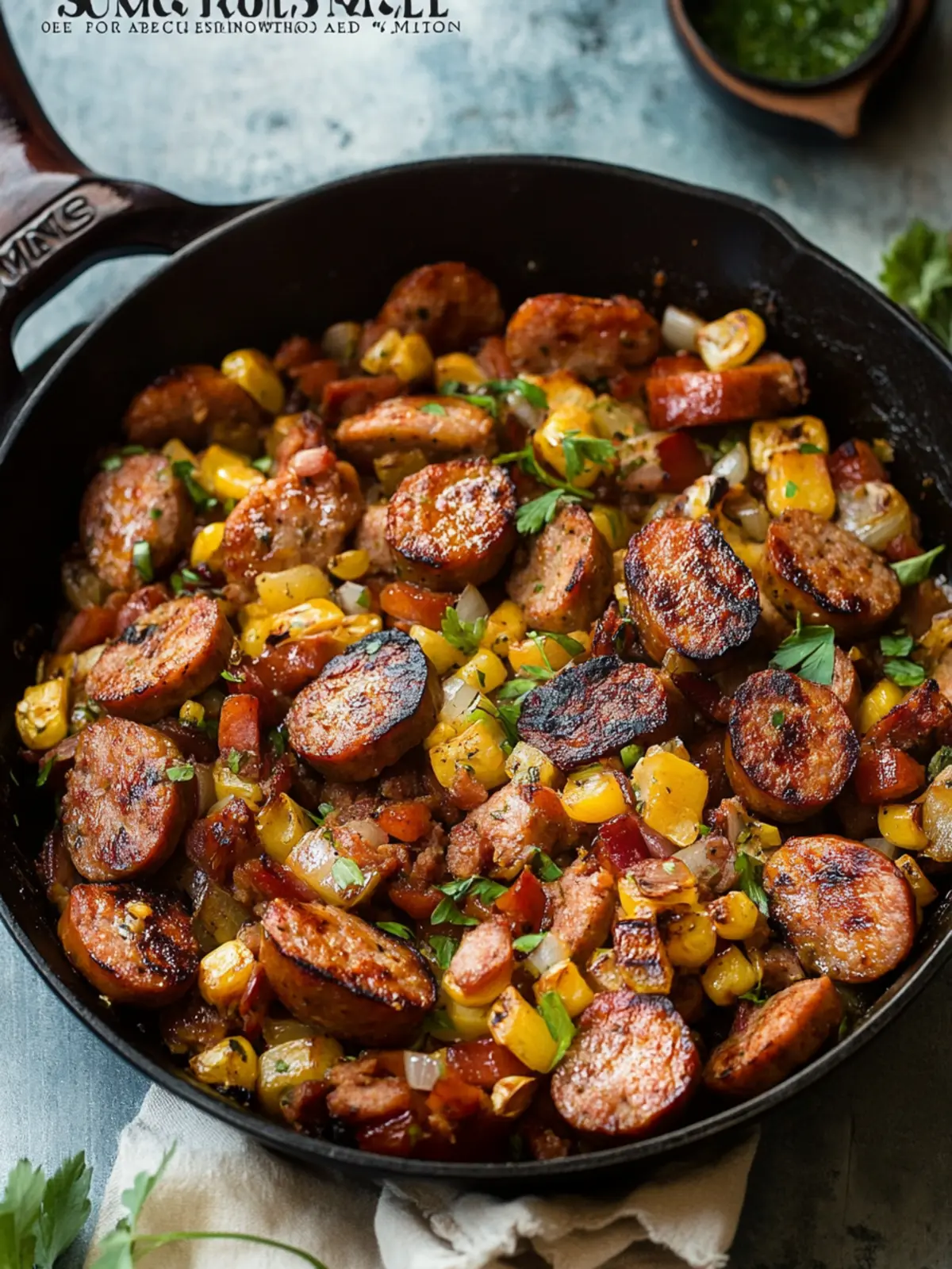 Delicious Summer Sausage Skillet with Andouille Sausage Bliss 2 Summer Sausage Skillet with Andouille Sausage