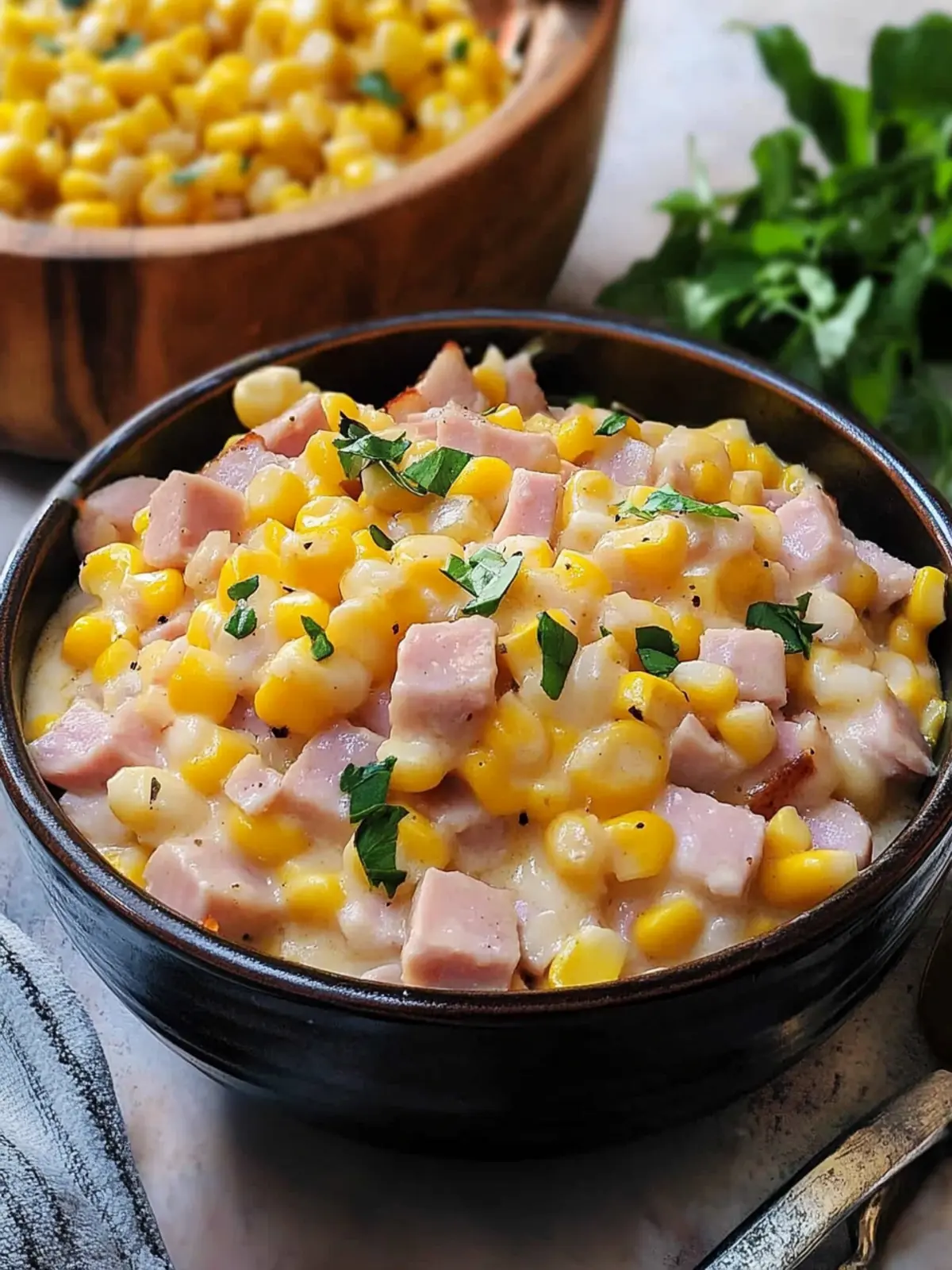 Slow Cooker Ham & Cheese Corn Casserole: Easy Comfort Classic 4 Slow cooker ham & cheese corn