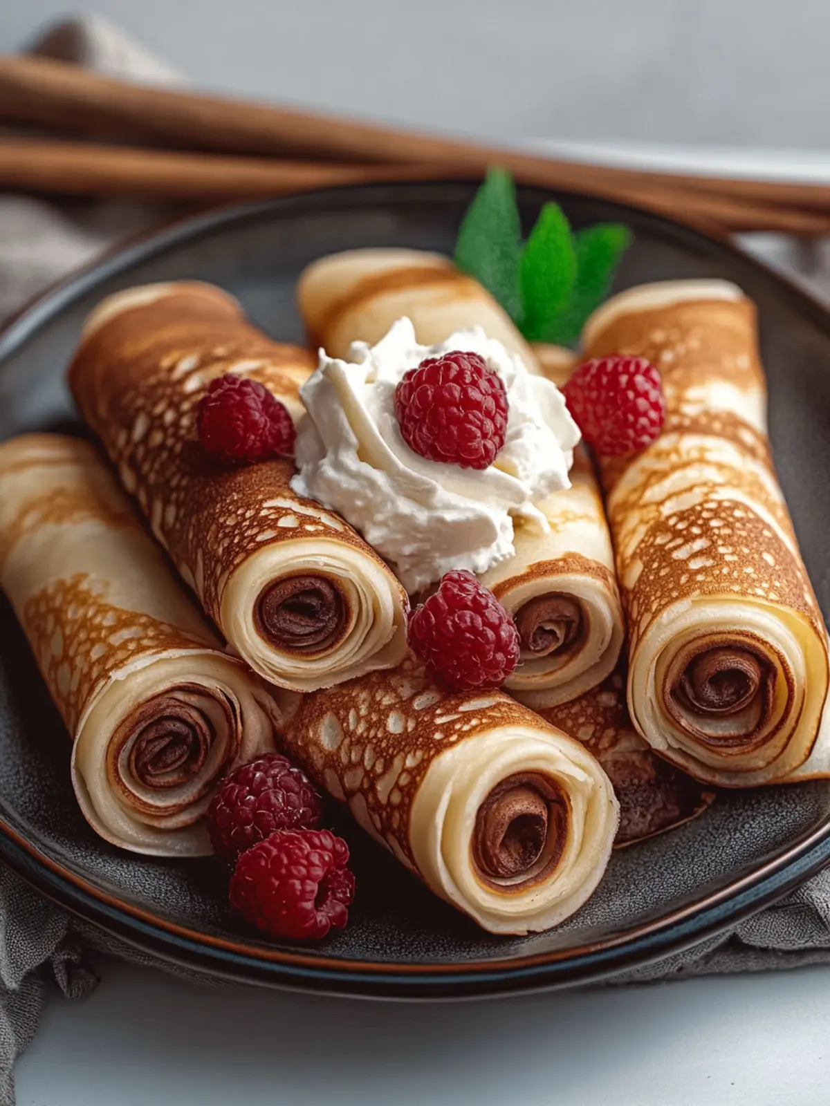 Viral Crepe Rolls: Easy Chocolate Bliss for Sweet Cravings 2 Viral Crepe Rolls