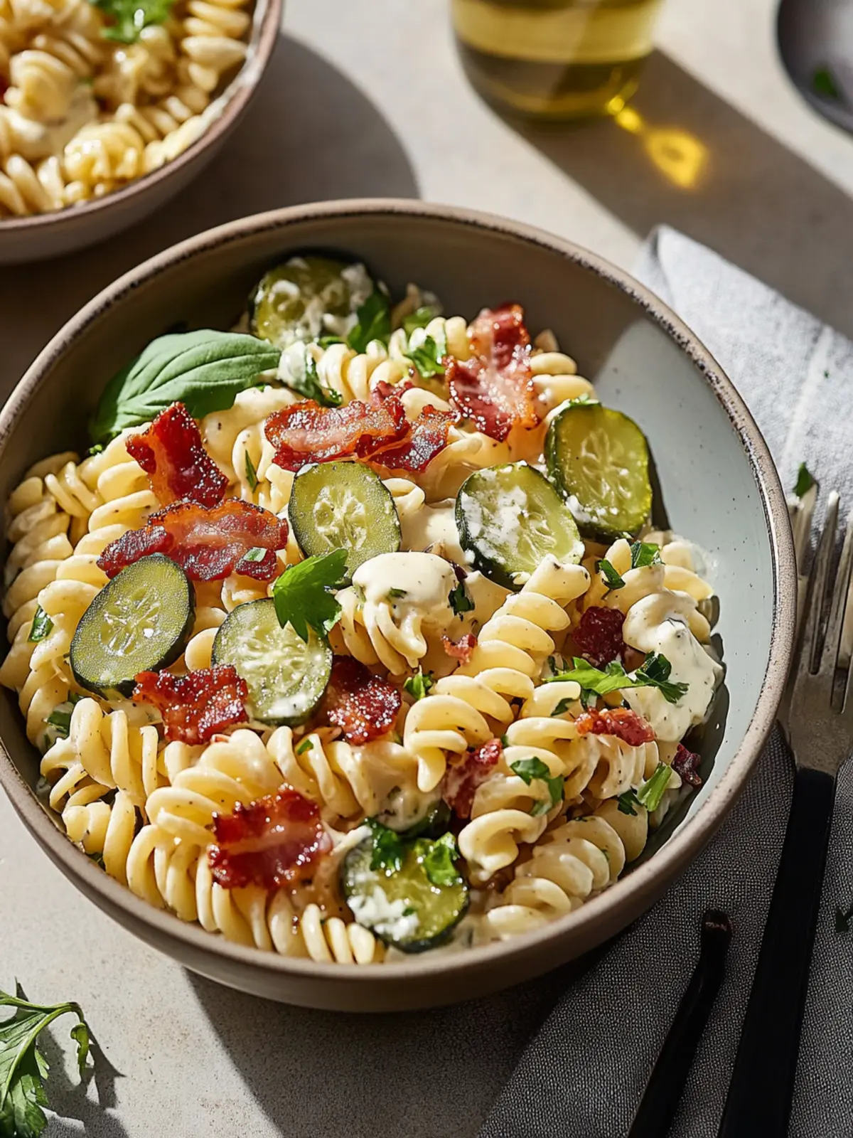 Pickle Bacon Ranch Pasta Salad: A Creamy Gutsy Delight 4 Pickle Bacon Ranch Pasta Salad