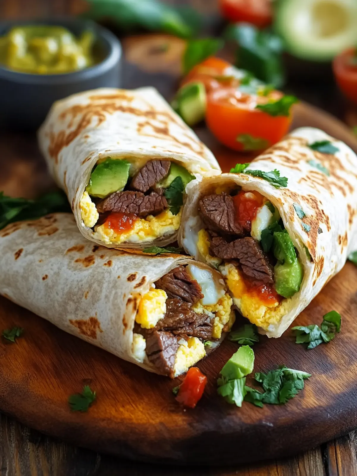 Steak and Egg Breakfast Burritos: Quick & Flavor-Packed Delight 2 Steak and Egg Breakfast Burritos