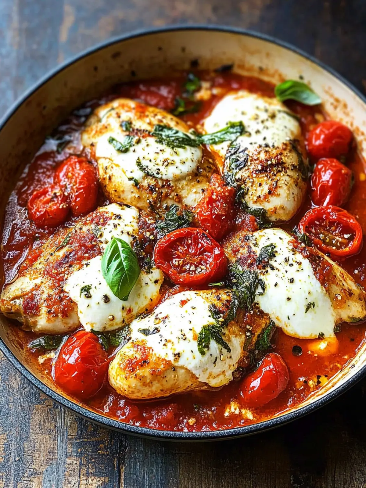 Garlic Tomato Chicken with Mozzarella for Quick Family Dinners 4 Garlic Tomato Chicken with Mozzarella