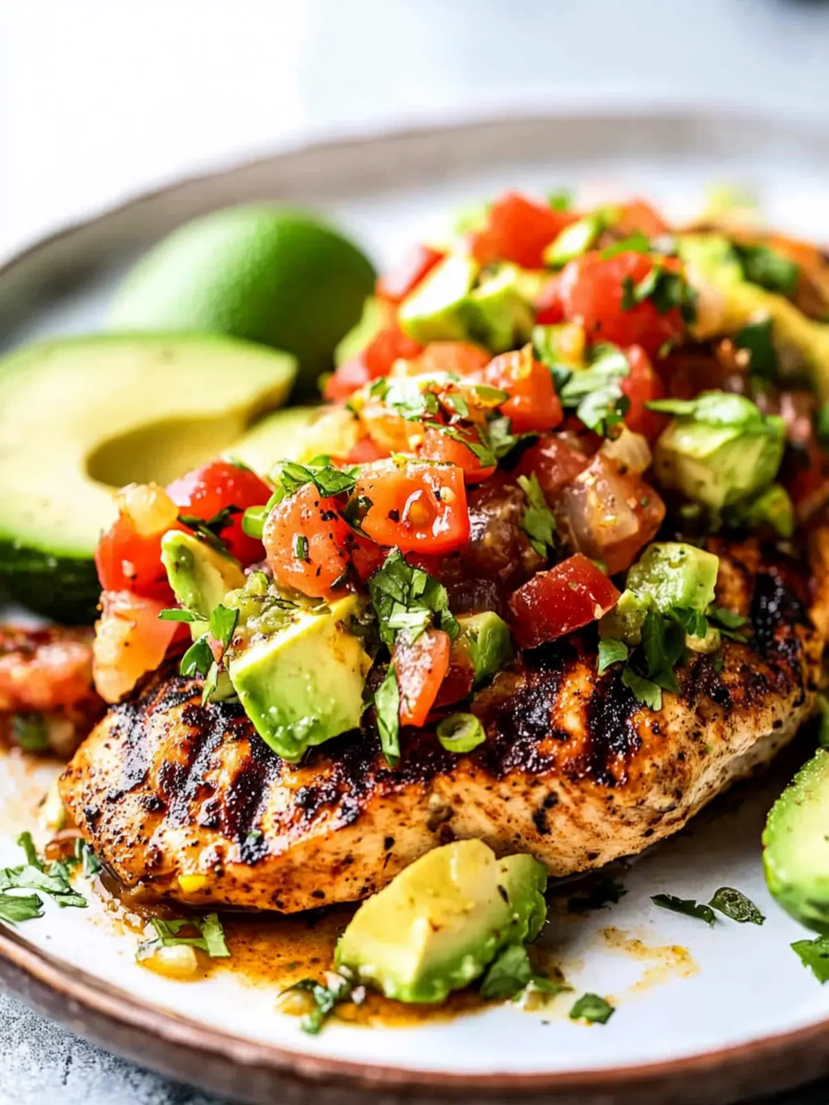 Savory Fiesta Lime Chicken Recipe with Avocado Salsa Bliss 3 Fiesta Lime Chicken Recipe with Avocado