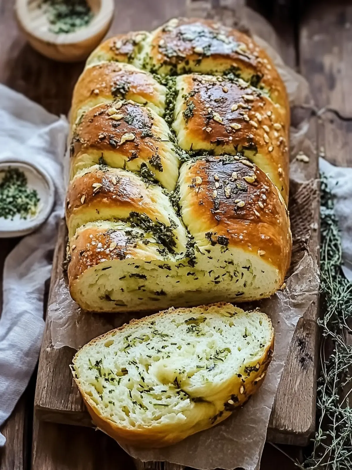 Heavenly Swirled Garlic Herb Bread for Cozy Nights 5 Swirled Garlic Herb Bread