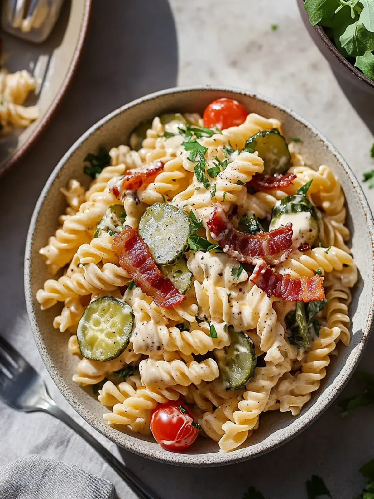 Pickle Bacon Ranch Pasta Salad: A Creamy Gutsy Delight 5 Pickle Bacon Ranch Pasta Salad
