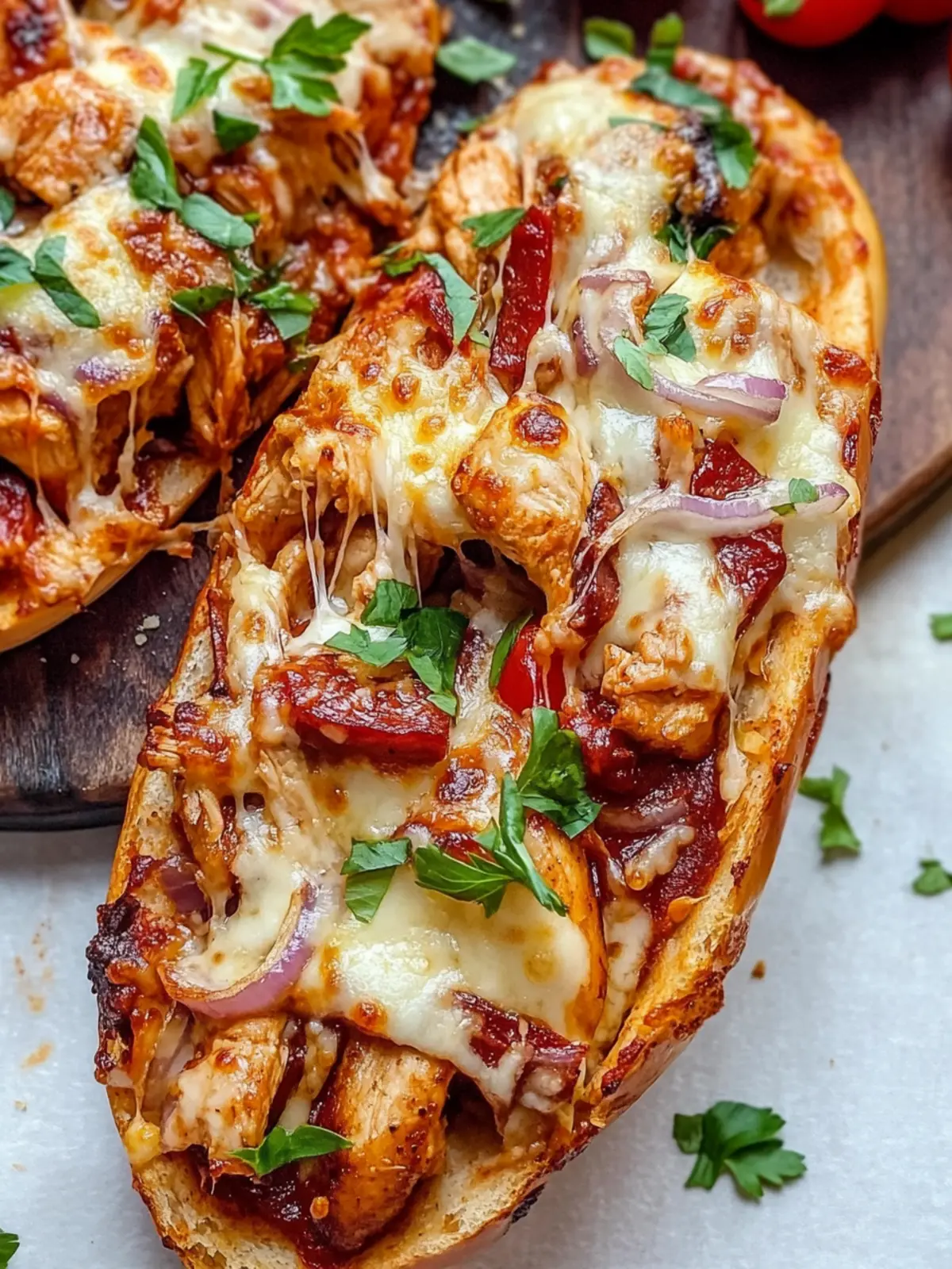 BBQ Chicken French Pizza Bread: The Ultimate Flavor Boost 4 BBQ Chicken French Pizza Bread