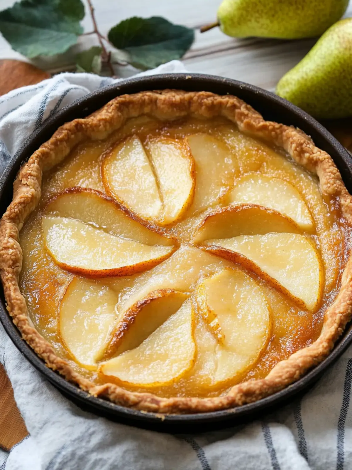 Irresistible Pear Custard Pie for Cozy Family Nights 3 Pear Custard Pie