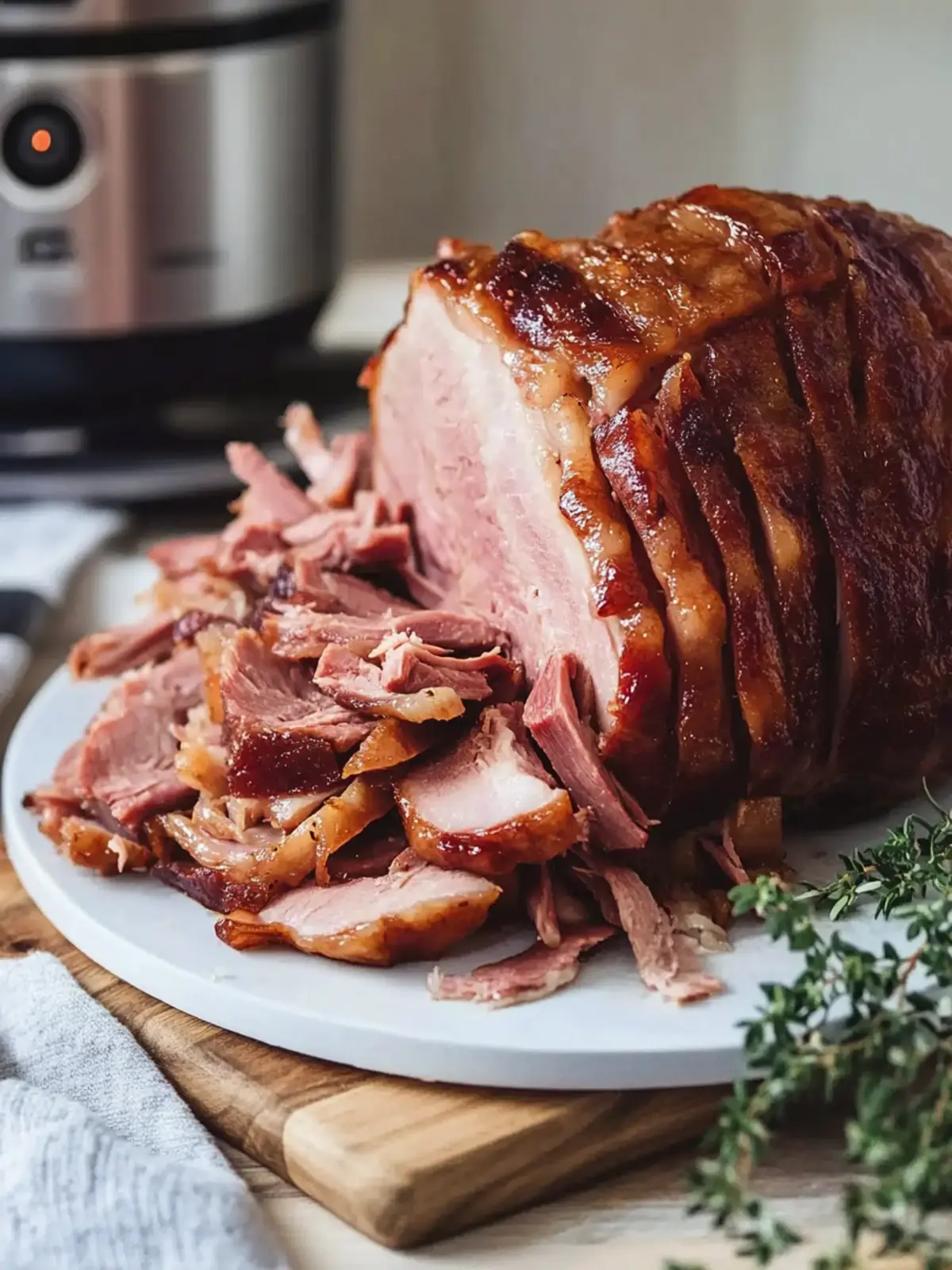 Fall-Apart Tender Pressure Cooker Ham That's Irresistibly Sweet 2 Pressure Cooker Ham that is fall apart tender and deliciously sweet!