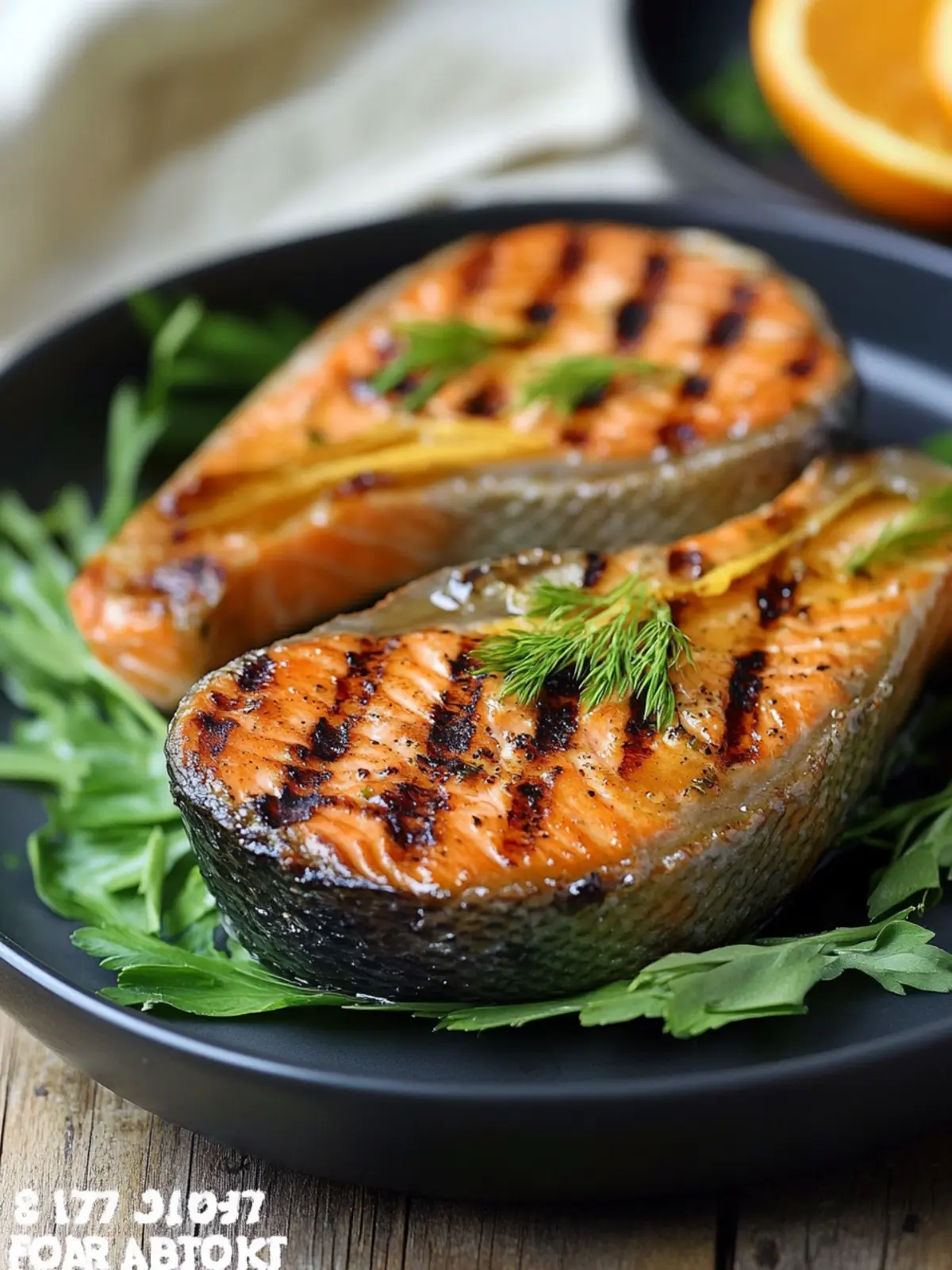 Orange-Ginger Grilled Salmon Steaks