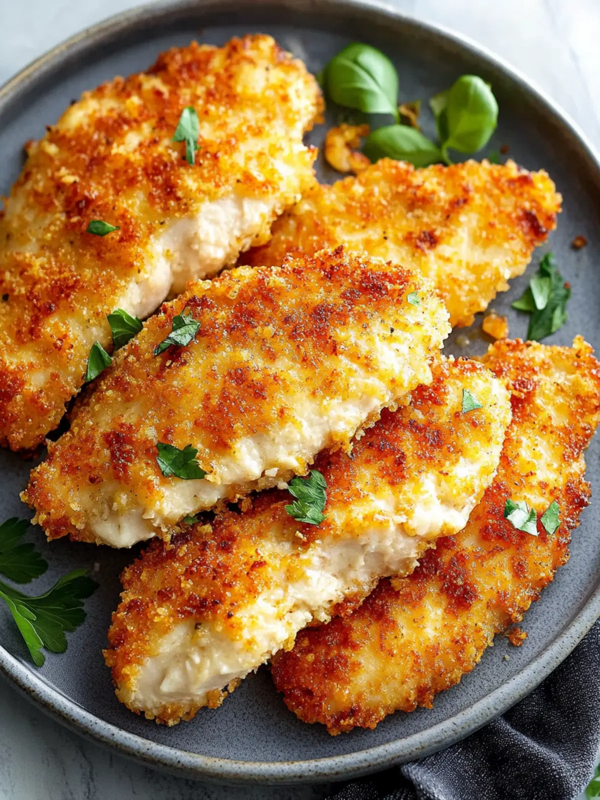 Air Fryer Parmesan Crusted Chicken with Mayo