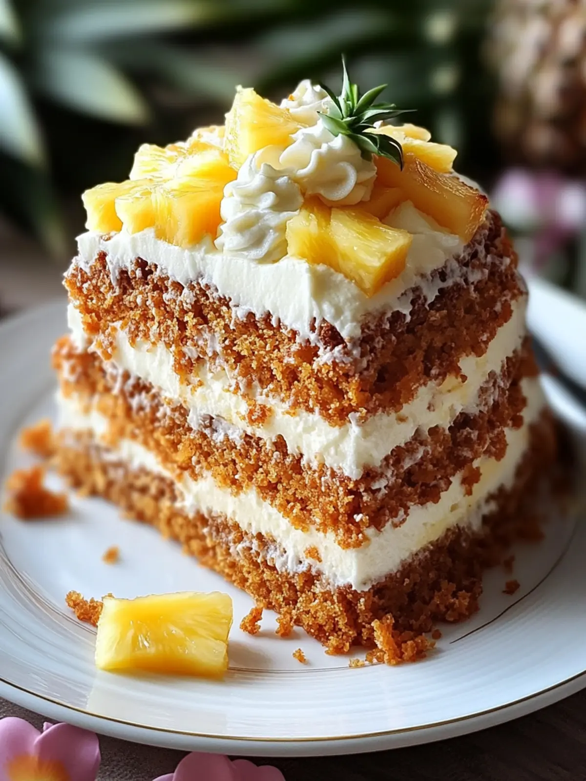 Hawaiian Carrot Pineapple Cake