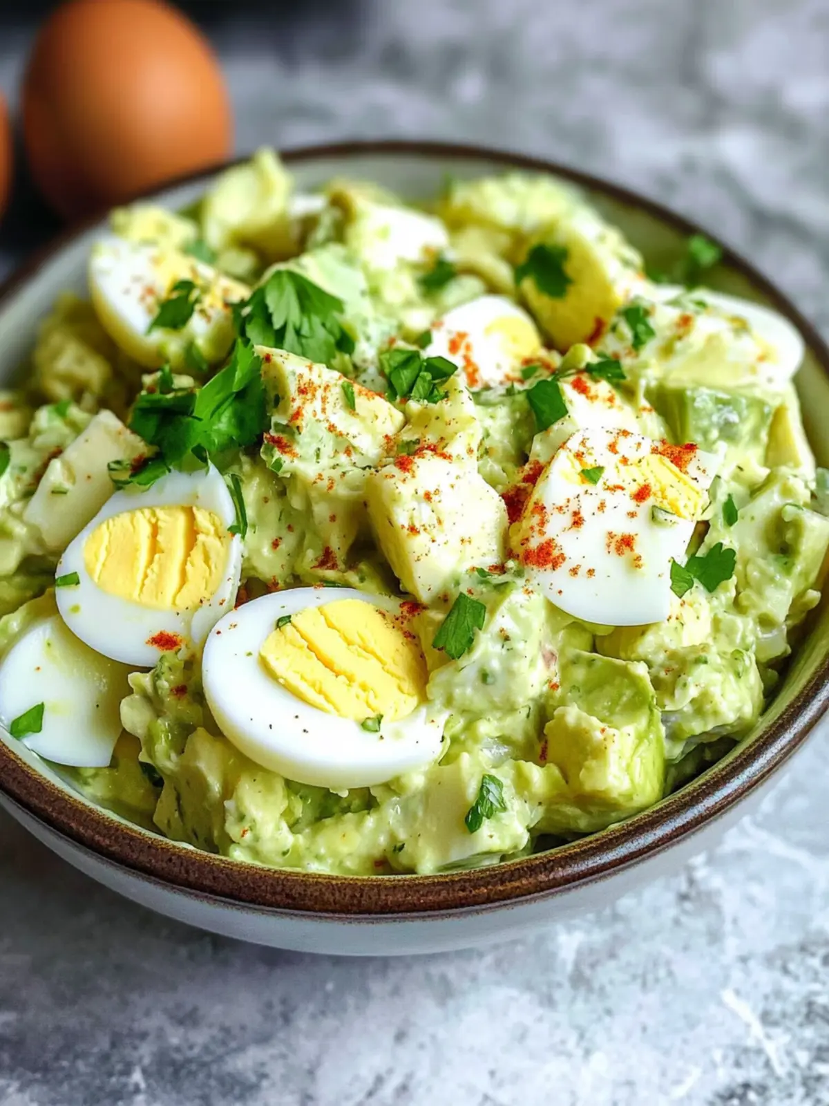 Creamy Avocado Egg Salad - A Healthy Twist on a Classic! 5 Avocado Egg Salad