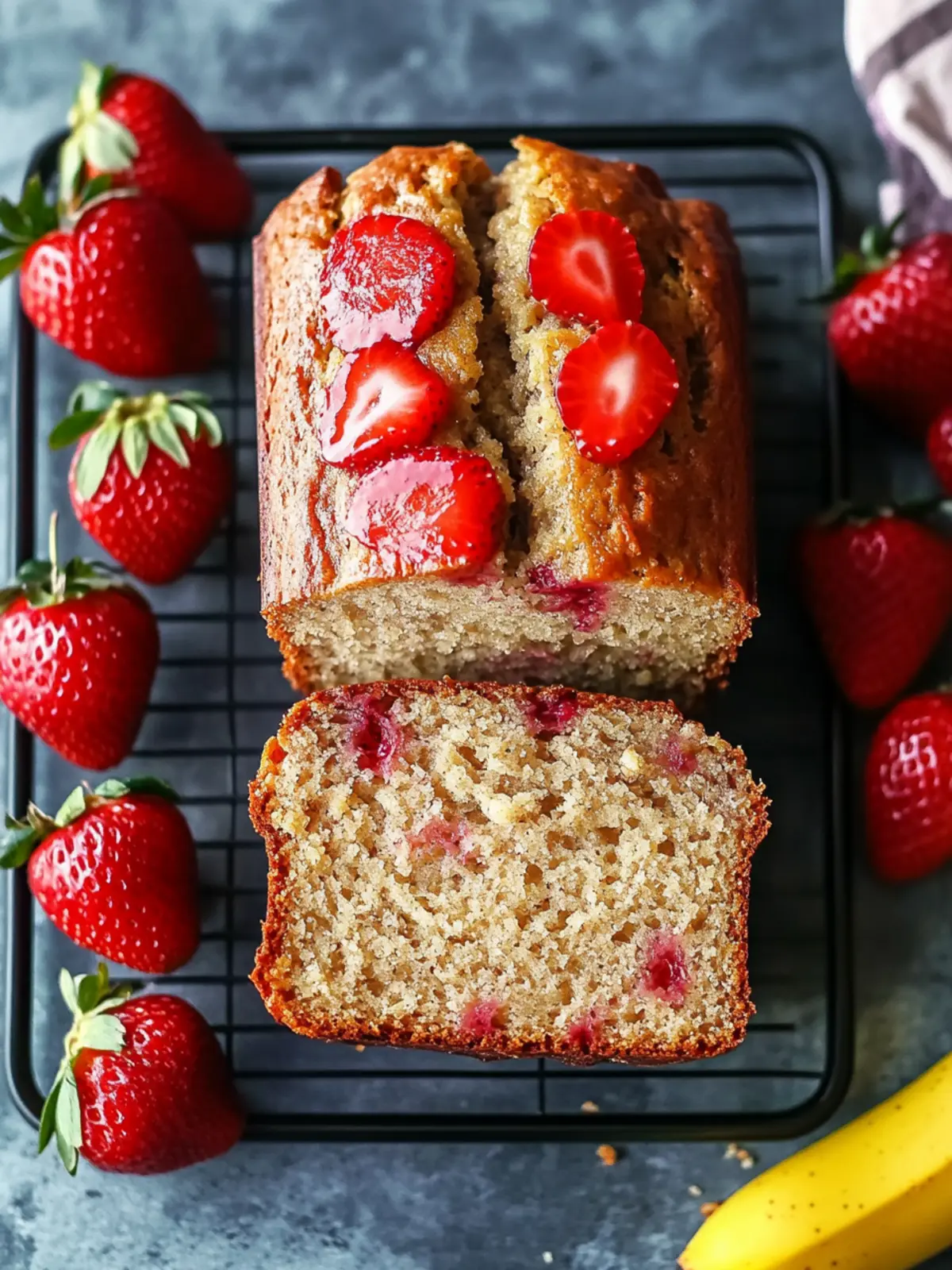 Strawberry Banana Bread