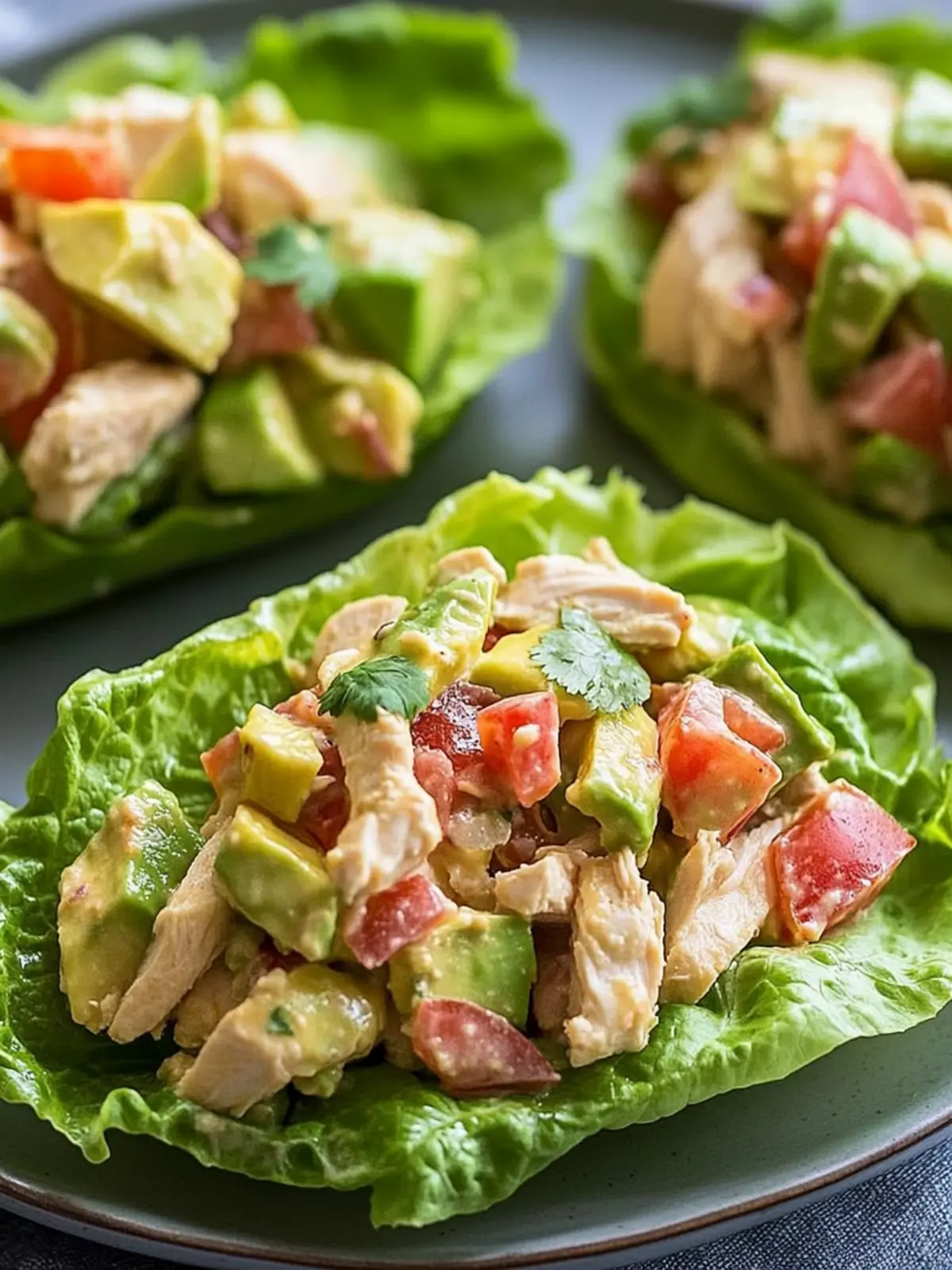 Best Avocado Chicken Salad Lettuce Wraps – Light and Zesty Delight 2 Best Avocado Chicken Salad Lettuce Wraps Recipe
