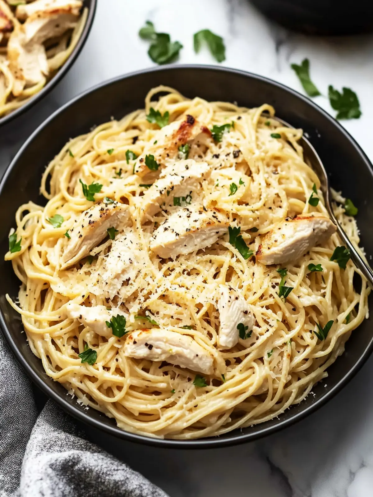 Creamy Garlic Parmesan Chicken Pasta You'll Crave Tonight 4 Garlic Parmesan Chicken Pasta