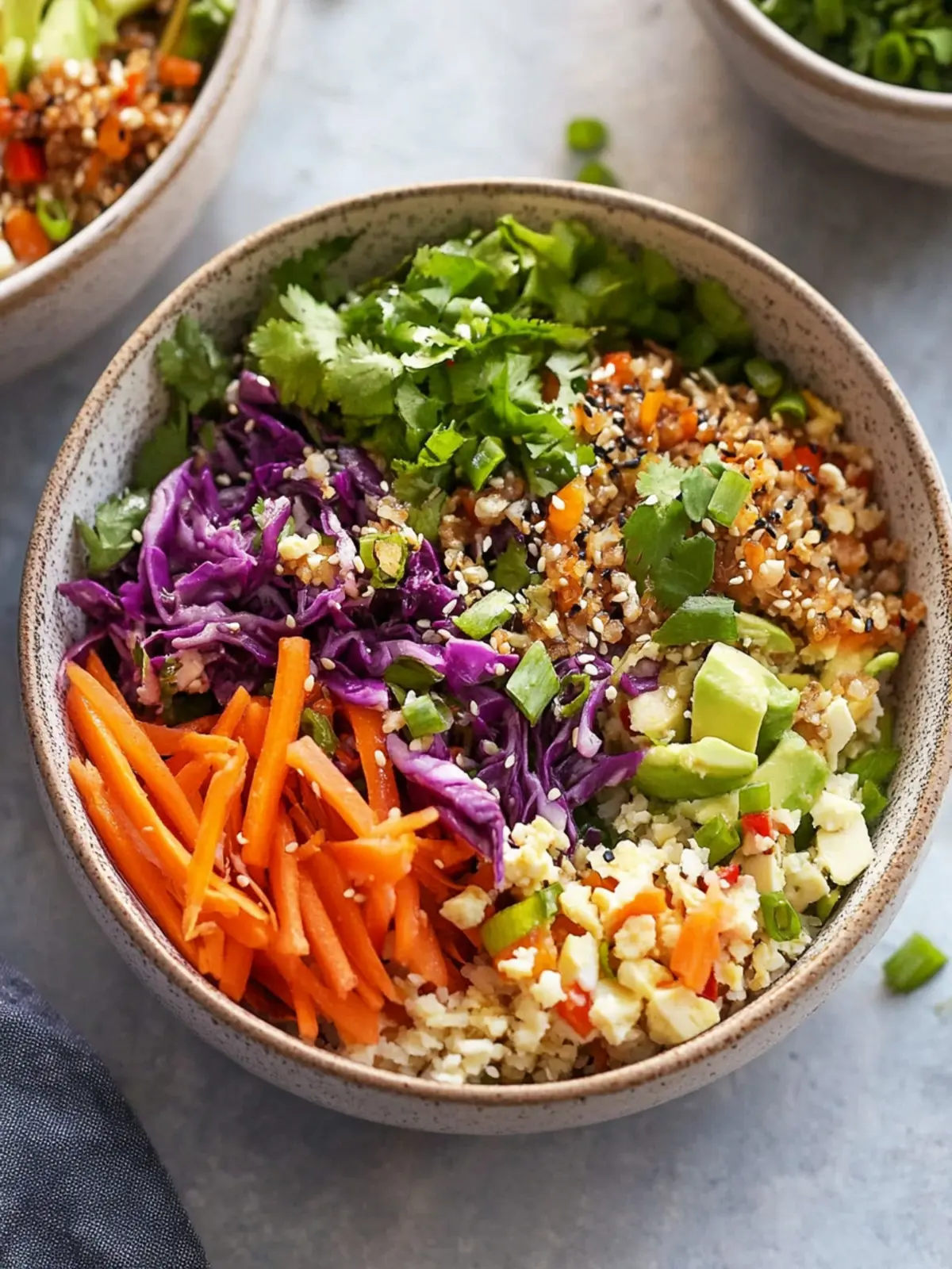 Vibrant Egg Roll in a Bowl