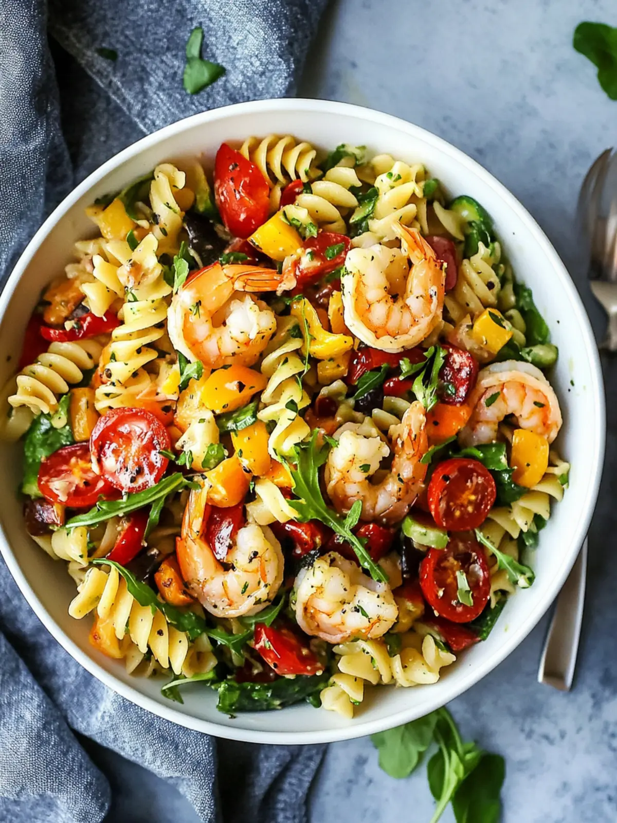 Roasted Vegetable Pasta Salad With Shrimp for a Healthy Boost 2 Roasted Vegetable Pasta Salad With Shrimp