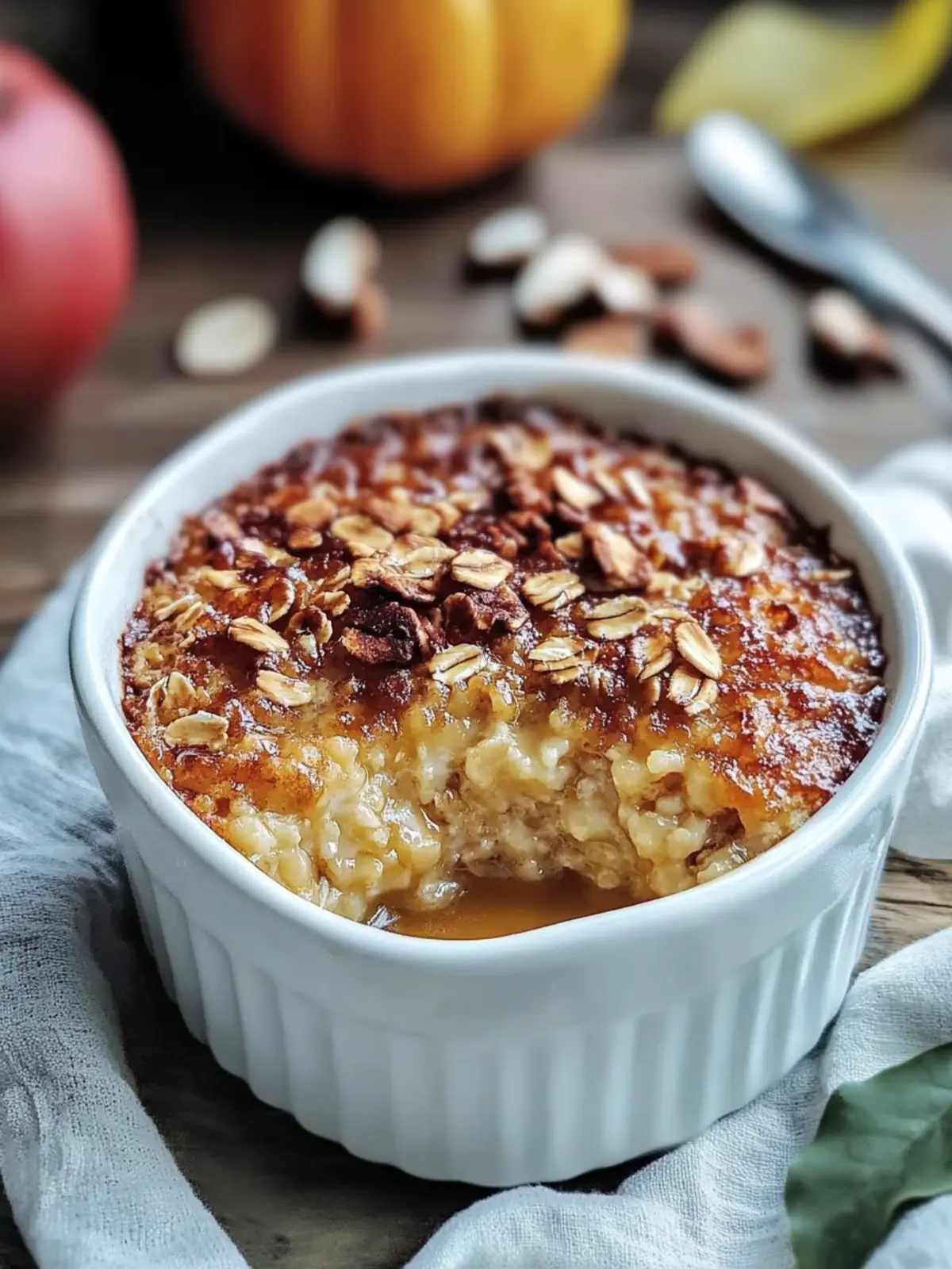 Cozy Fall Maple Brown Sugar Baked Oatmeal Easy Weeknight Breakfast Recipe