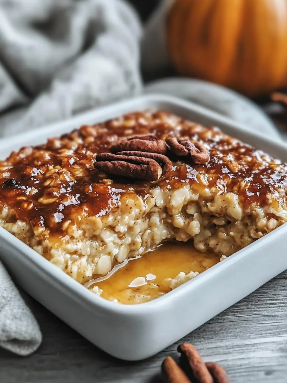 Cozy Fall Maple Brown Sugar Baked Oatmeal Easy Weeknight Breakfast Recipe
