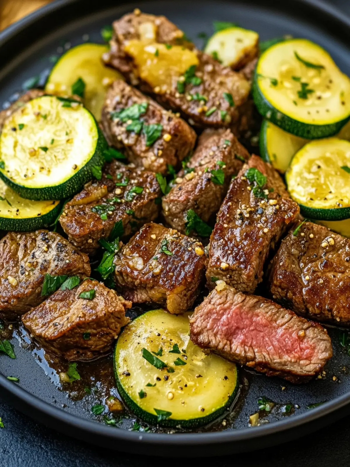 Effortless Garlic Butter Steak and Zucchini: Weeknight Delight 4 Effortless Garlic Butter Steak and Zucchini