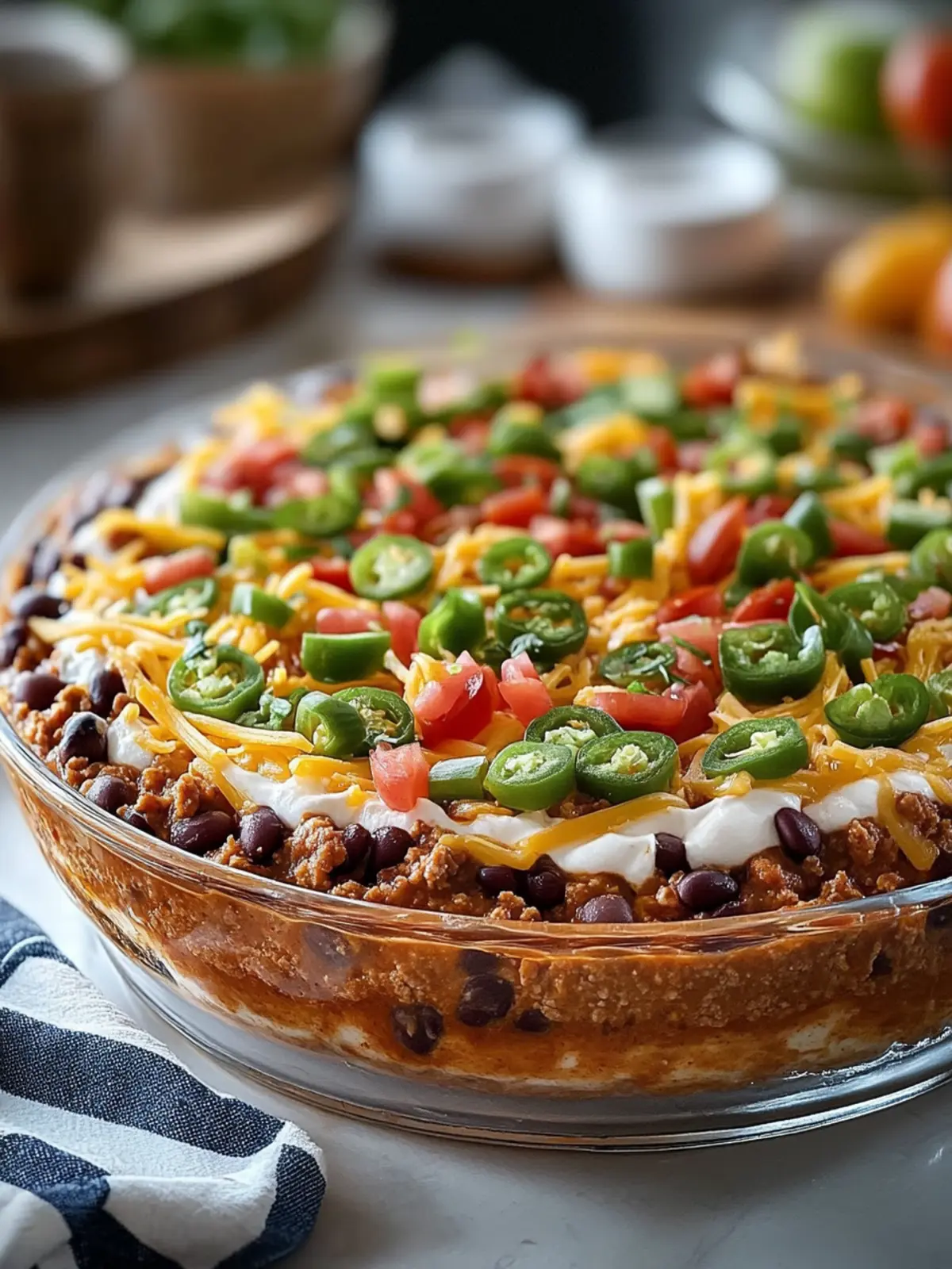Ultimate Beef and Bean 7 Layer Dip: Your New Party Favorite 2 Ultimate Beef and Bean 7 Layer Dip