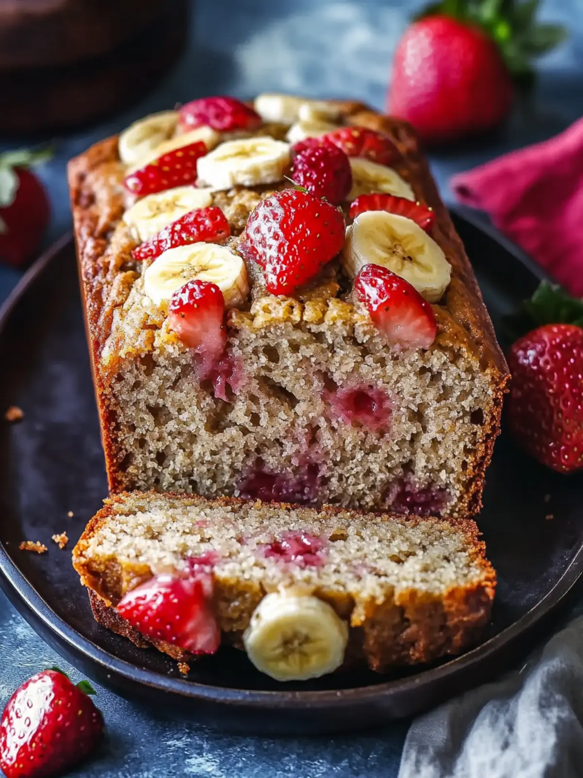 Strawberry Banana Bread