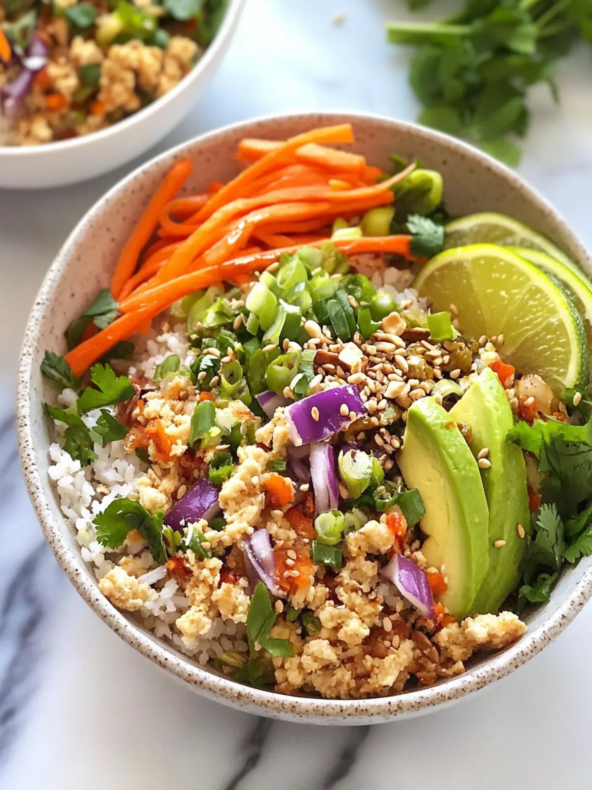 Vibrant Egg Roll in a Bowl