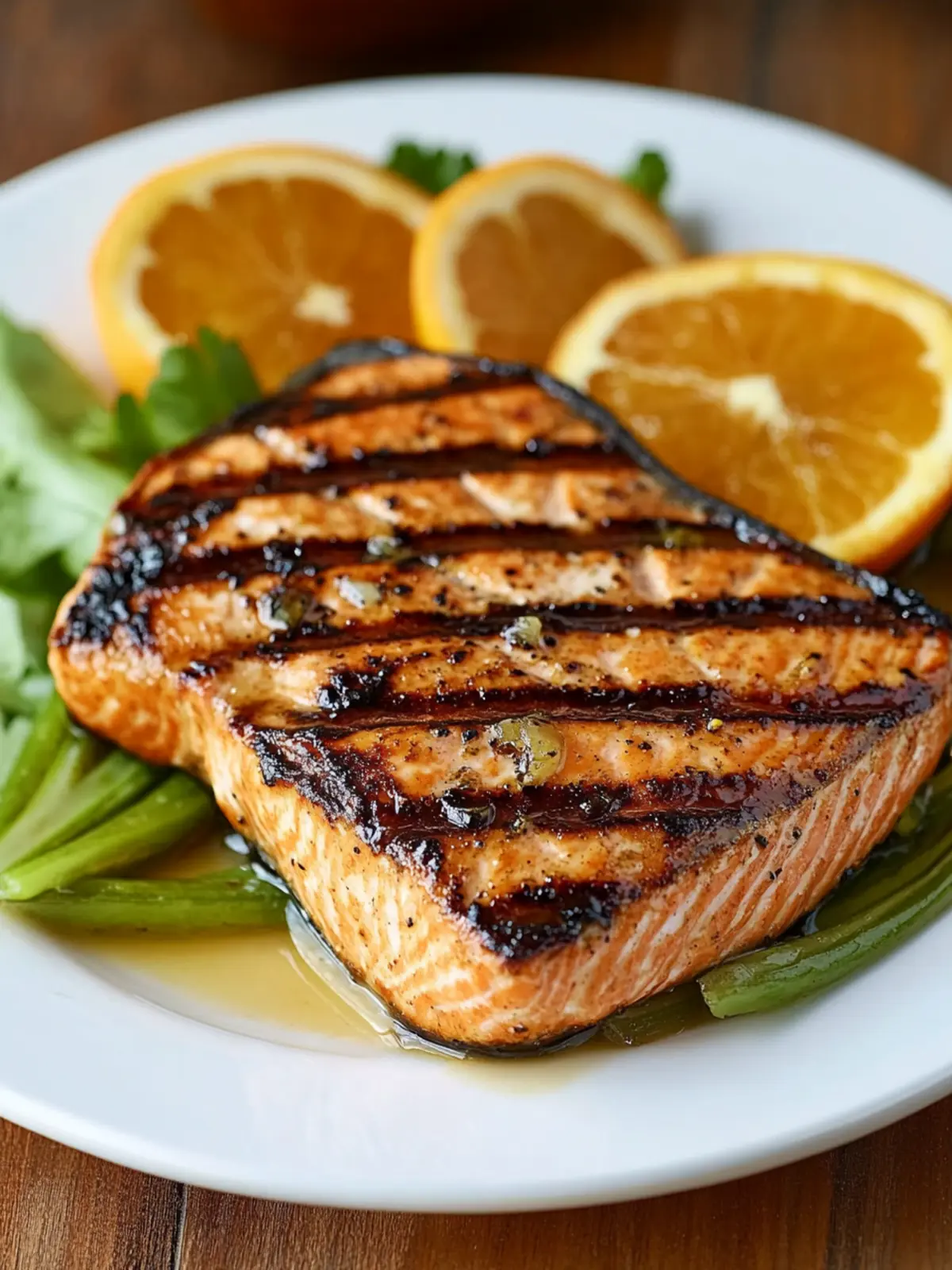 Orange-Ginger Grilled Salmon Steaks