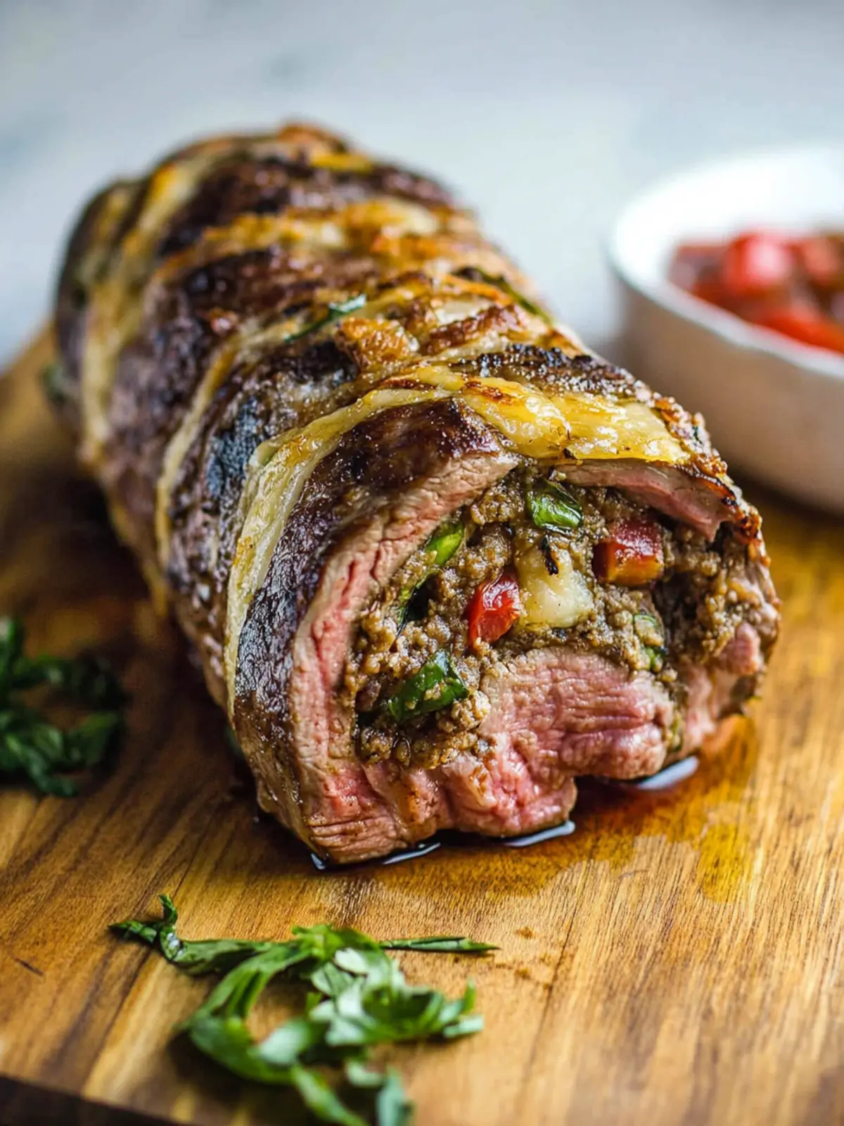 Baked Stuffed Flank Steak: A Hearty Dinner Upgrade 4 Baked Stuffed Flank Steak