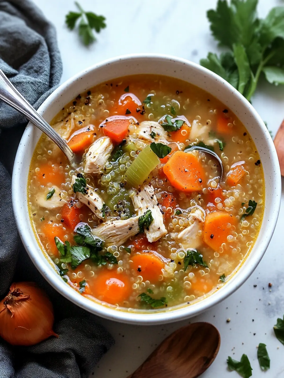 Delicious Chicken Quinoa Soup With Vegetables for Cozy Nights 2 Chicken Quinoa Soup With Vegetables