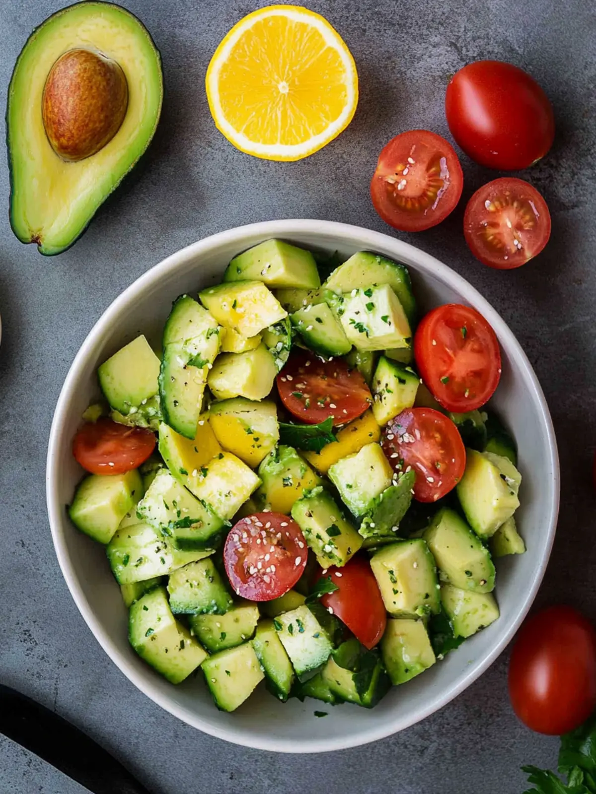 Easy Fresh Avocado Salad