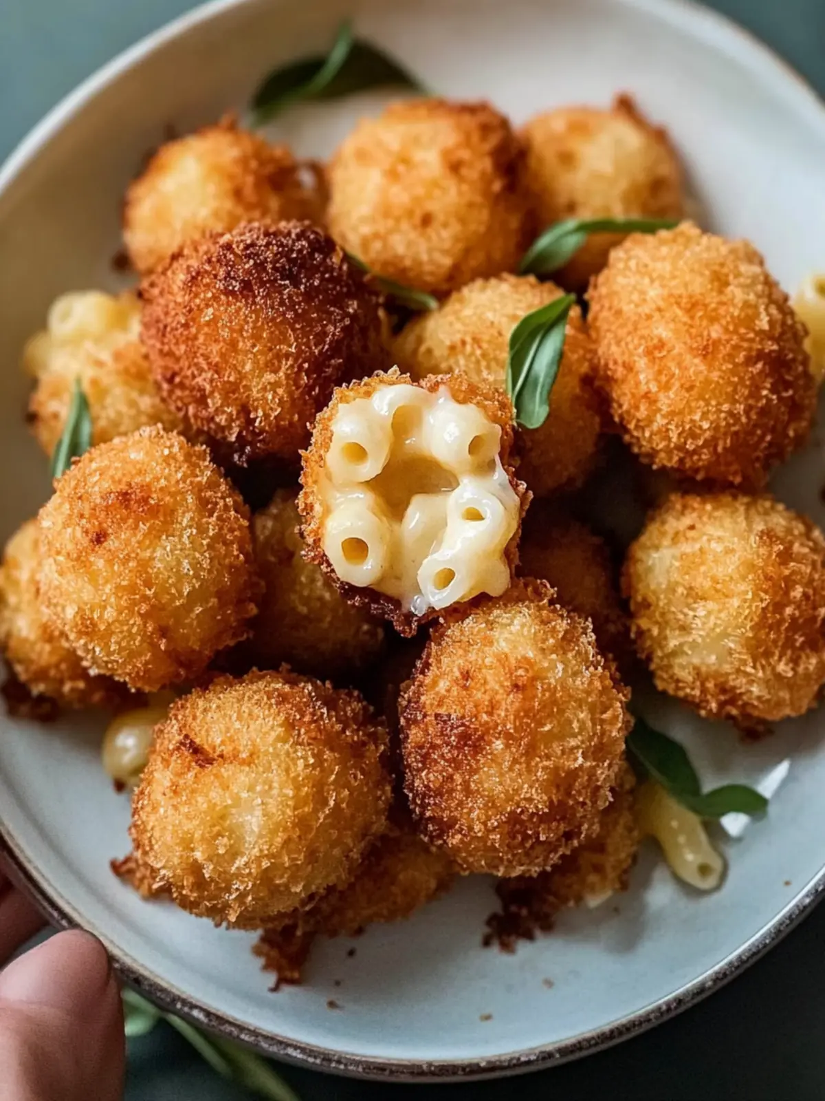 Crispy Fried Mac and Cheese Balls for Ultimate Comfort Food 4 Fried Mac and Cheese Balls