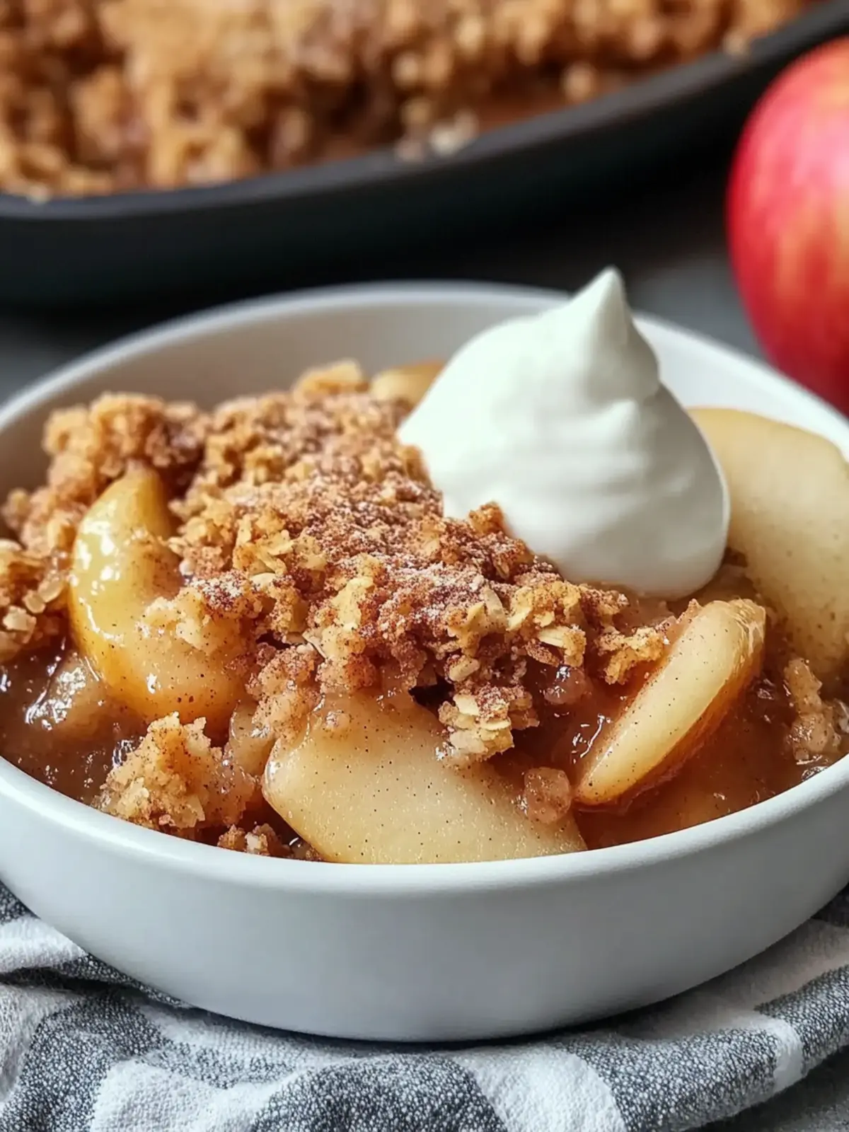 Cozy Cinnamon Apple Crisp for Two Easy Homemade Dessert Recipe
