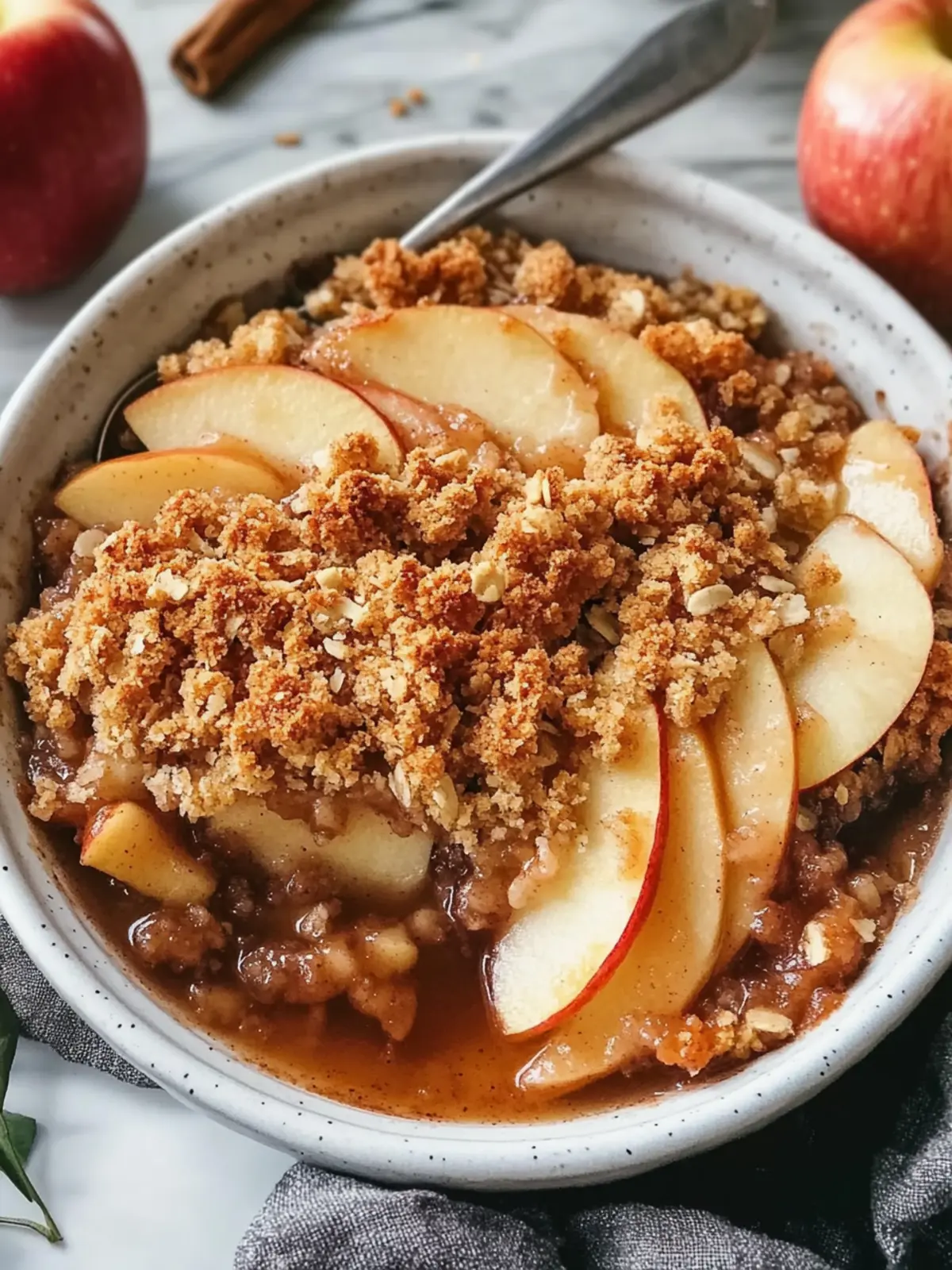 Cozy Cinnamon Apple Crisp for Two Easy Homemade Dessert Recipe