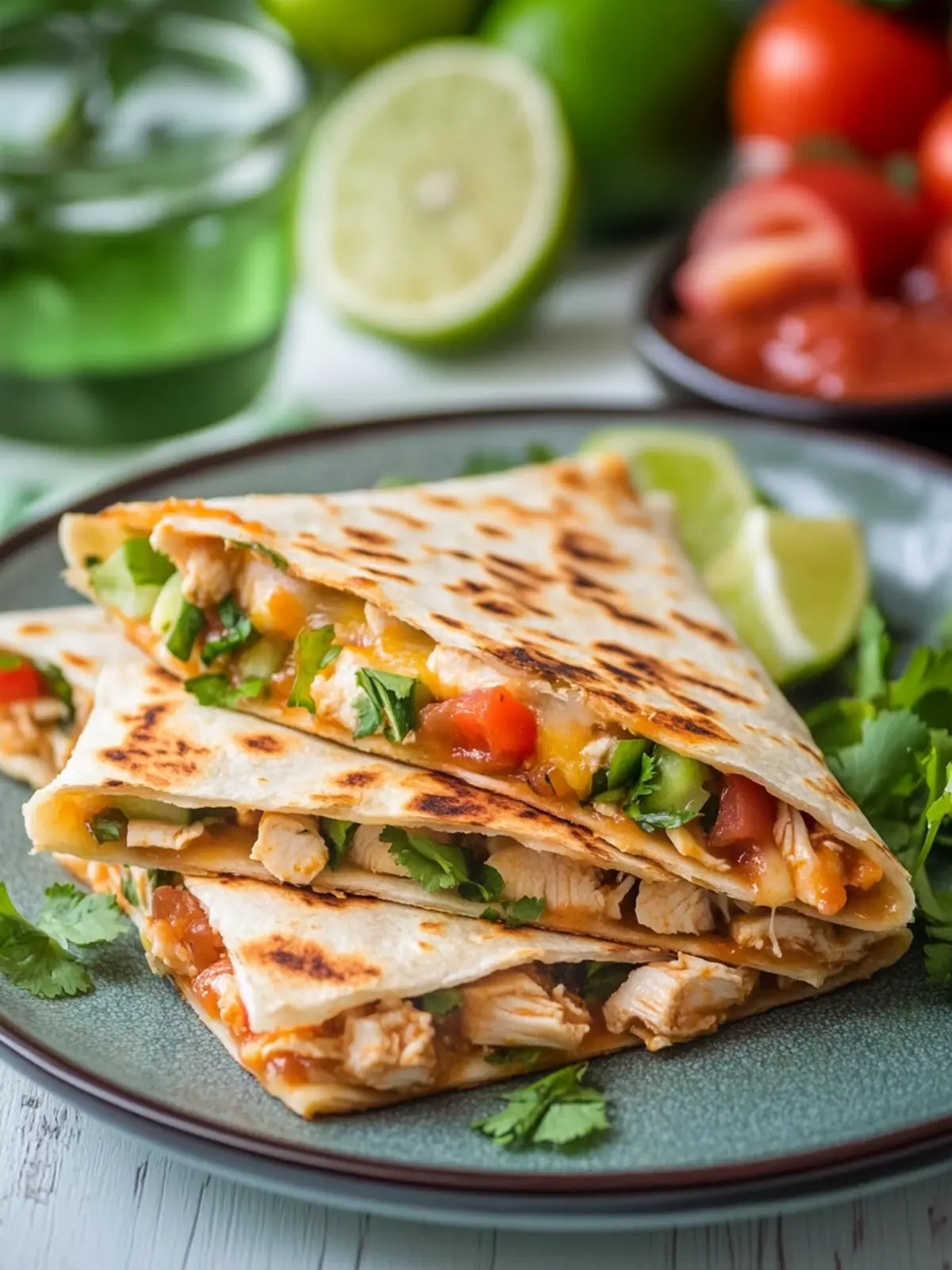 BBQ Chicken Quesadilla with Leftover Chicken: Quick & Tasty 2 BBQ Chicken Quesadilla with Leftover Chicken