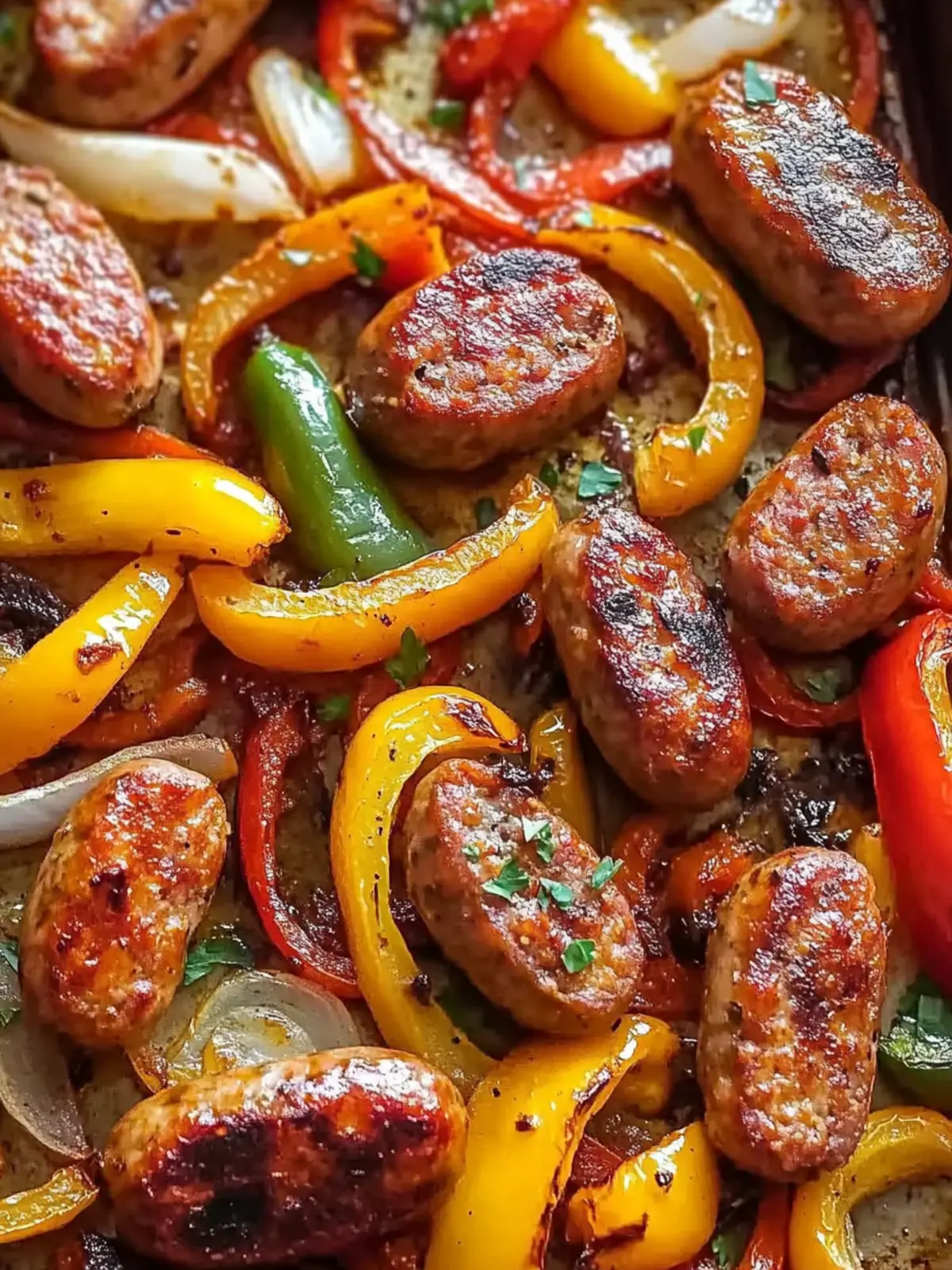 Savor the Flavor: Easy Sheet Pan Sausage Peppers and Onions 2 Easy Sheet Pan Sausage Peppers and Onions