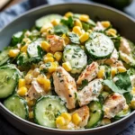 Savor Summer with Street Corn Creamy Cucumber Chicken Salad 9 Street Corn Creamy Cucumber Chicken Salad