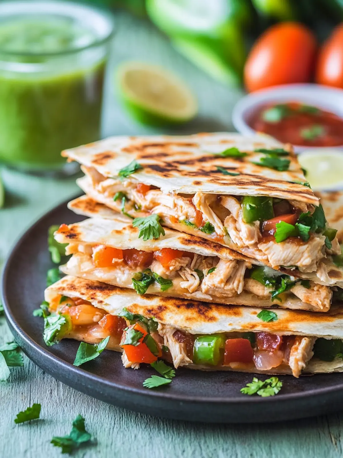 BBQ Chicken Quesadilla with Leftover Chicken: Quick & Tasty 4 BBQ Chicken Quesadilla with Leftover Chicken
