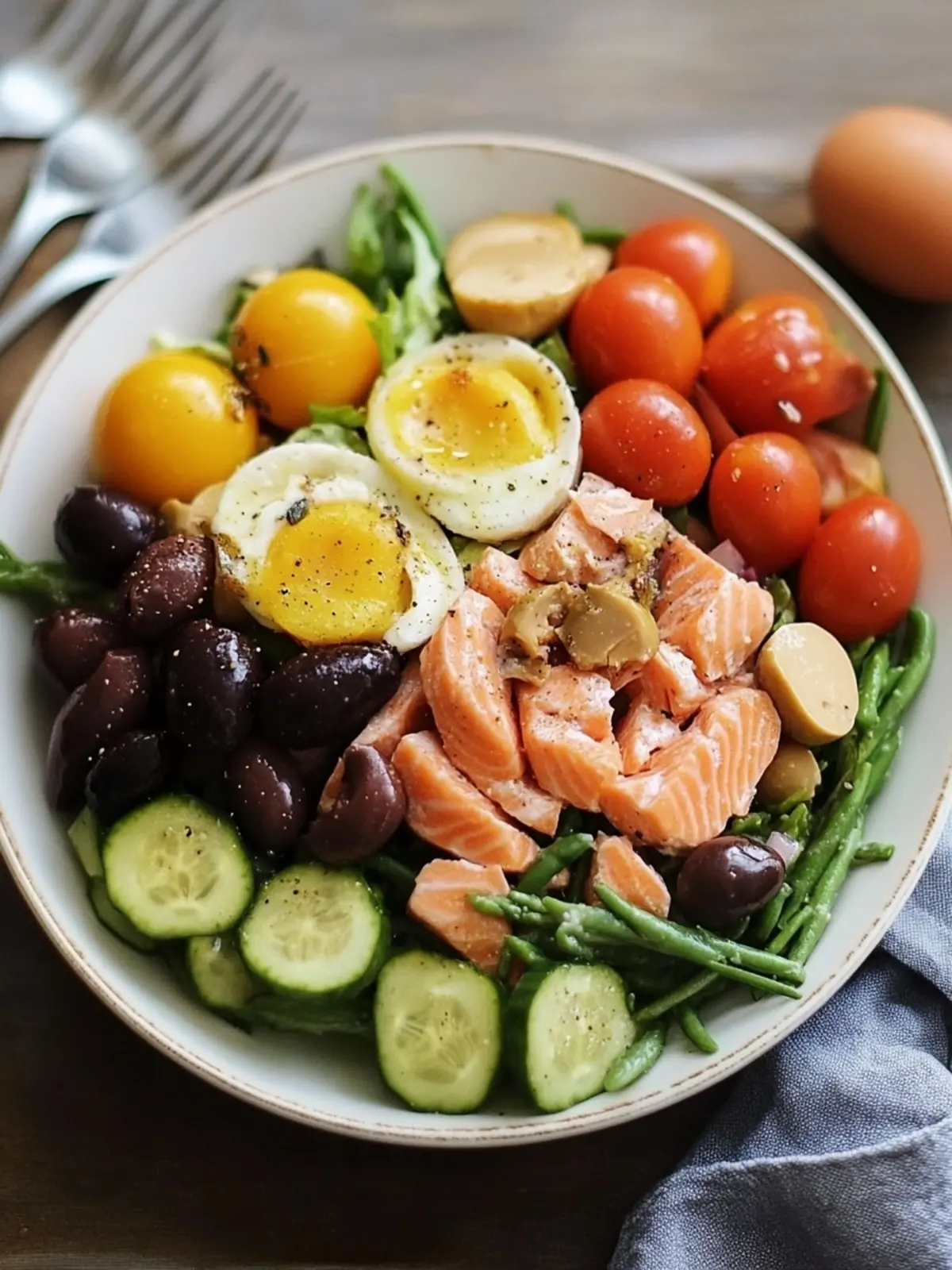 Salmon Nicoise Salad