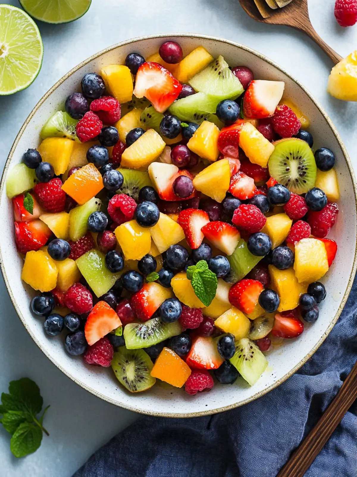 Honey Lime Rainbow Fruit Salad for a Refreshing Summer Treat 4 Honey Lime Rainbow Fruit Salad