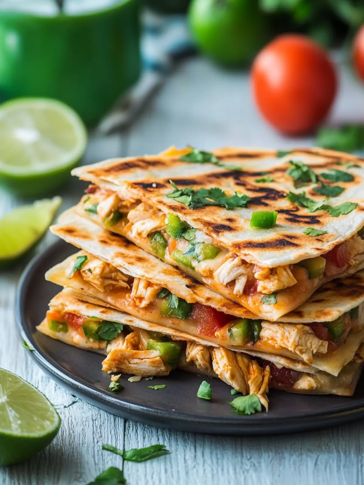 BBQ Chicken Quesadilla with Leftover Chicken: Quick & Tasty 3 BBQ Chicken Quesadilla with Leftover Chicken