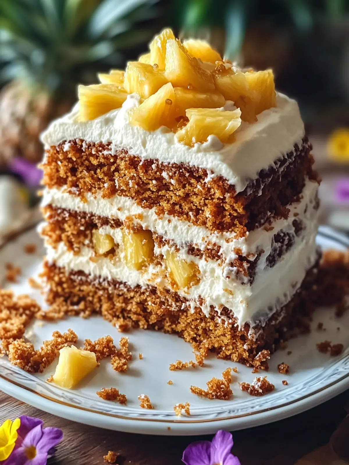 Hawaiian Carrot Pineapple Cake