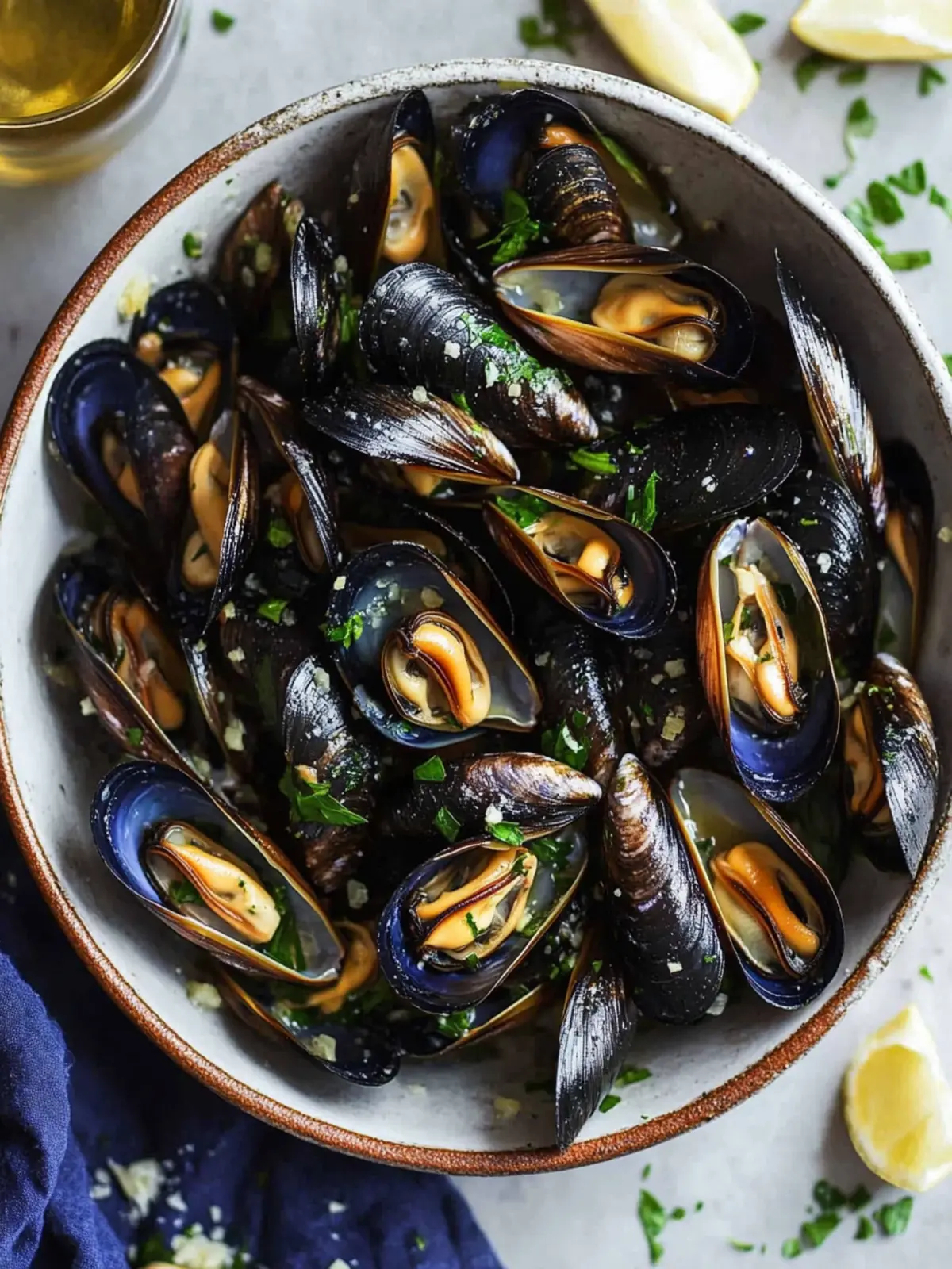 Savory Steamed Mussels with Garlic and Parsley in Minutes 2 Steamed Mussels with Garlic and Parsley