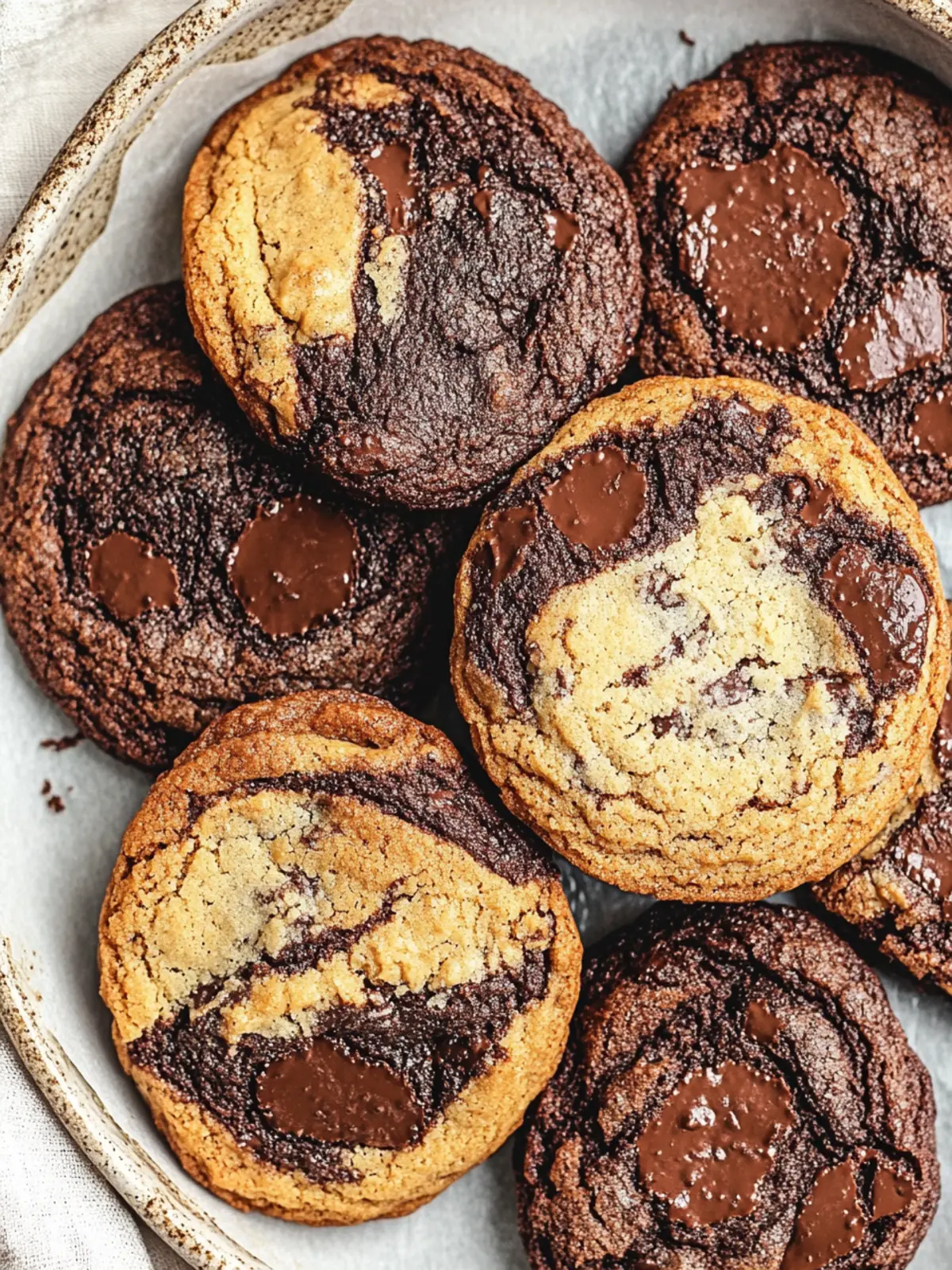 Decadent Brookie Cookies: Brownie Meets Chocolate Chip Bliss 3 Brookie Cookies (Brownie Chocolate Chip Cookies)