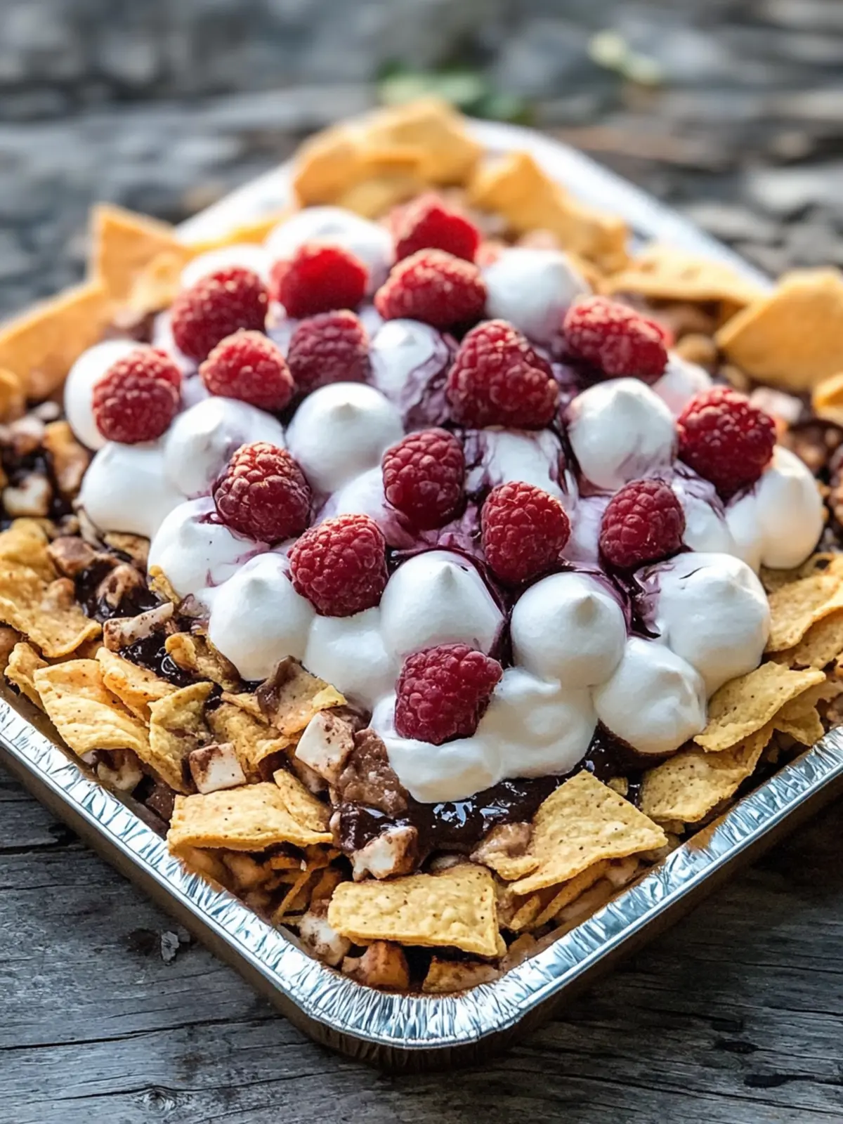 Irresistible Campfire S’mores Nachos for Sweet Gatherings 4 Campfire S’mores Nachos