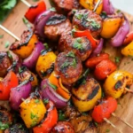 Grilled Sausage Kabobs: Quick, Flavor-Packed Summer Delight 3 Grilled Sausage Kabobs