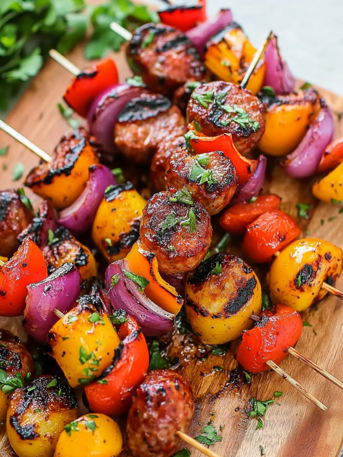 Grilled Sausage Kabobs: Quick, Flavor-Packed Summer Delight 5 Grilled Sausage Kabobs