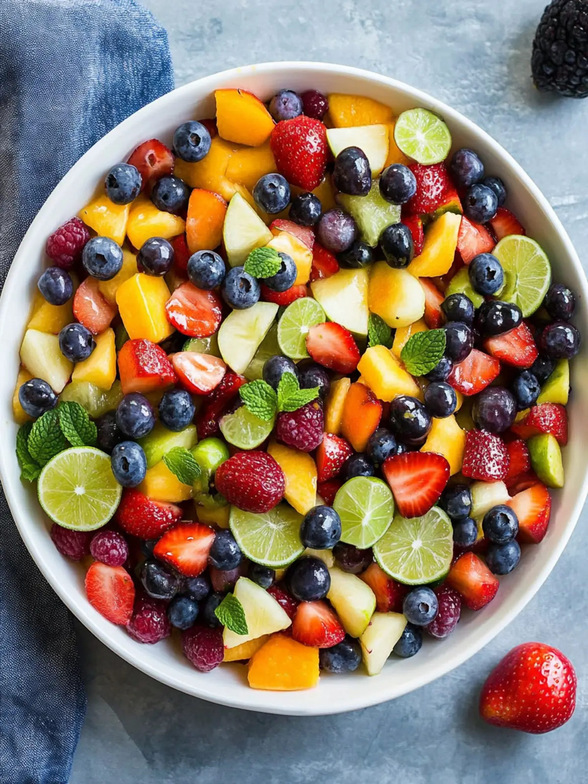 Honey Lime Rainbow Fruit Salad for a Refreshing Summer Treat 3 Honey Lime Rainbow Fruit Salad